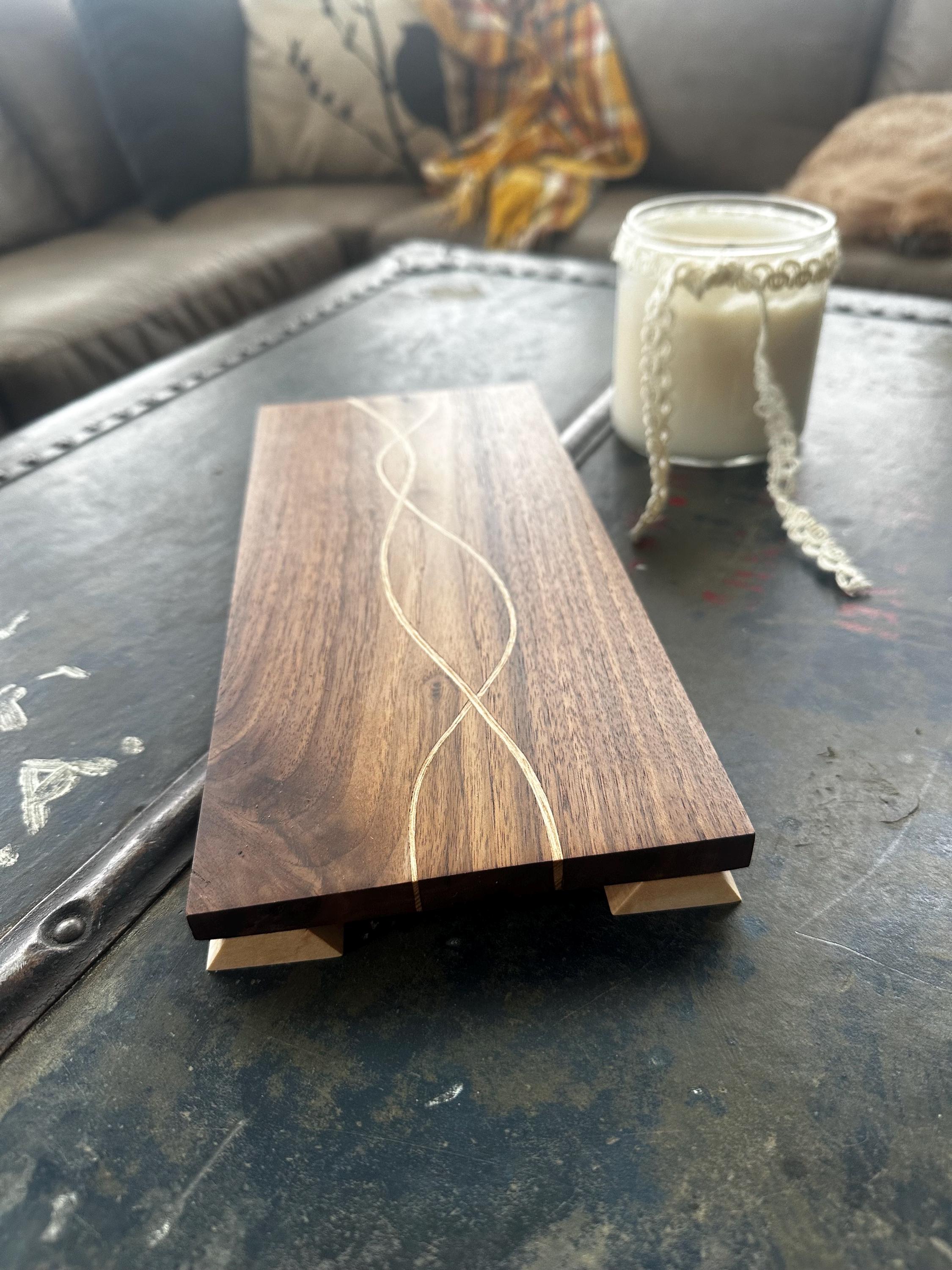 Walnut Woven with Ash Butter Board or small Charcuterie Board
