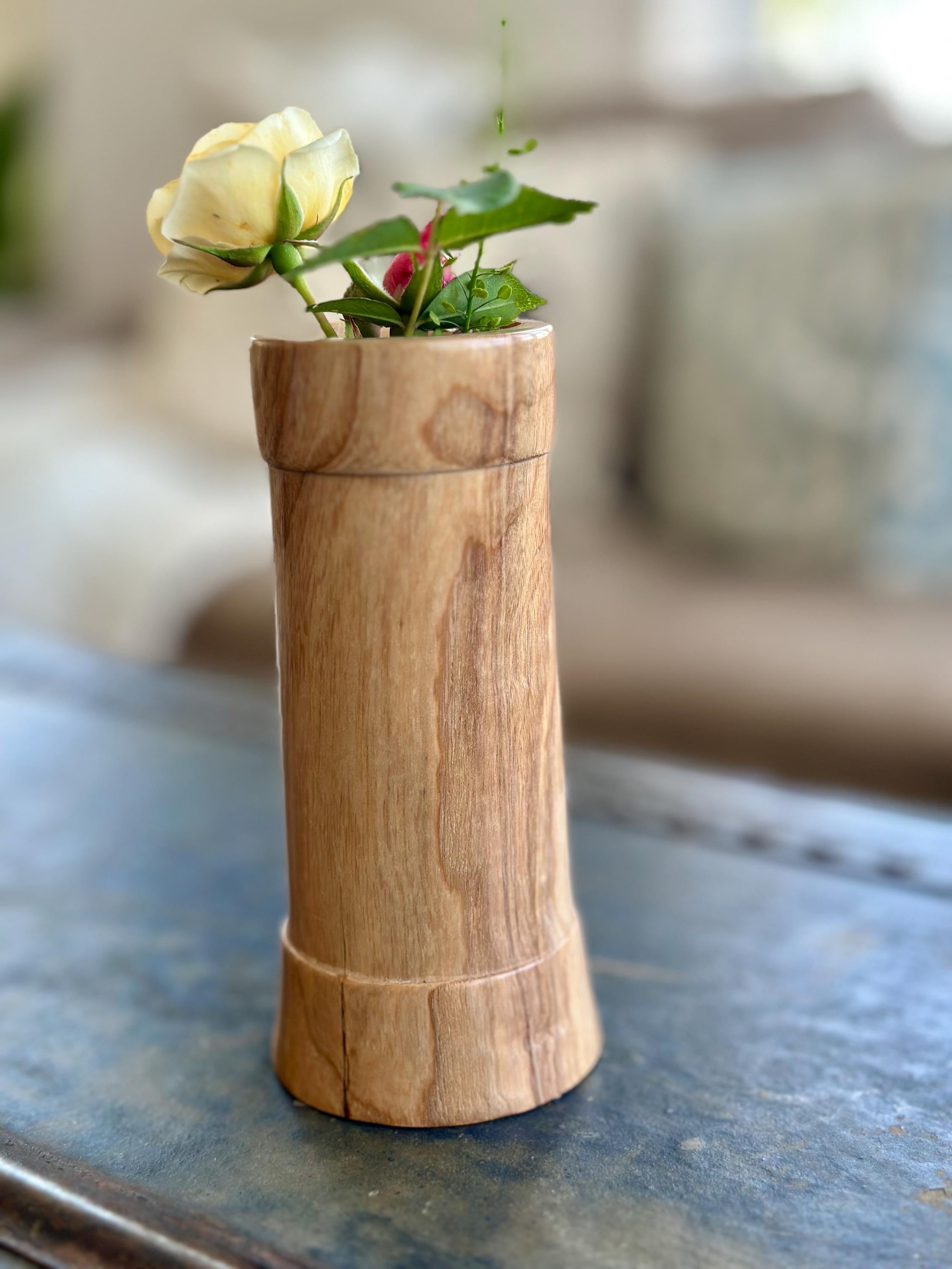 Beautiful Hardwood Bud Vase
