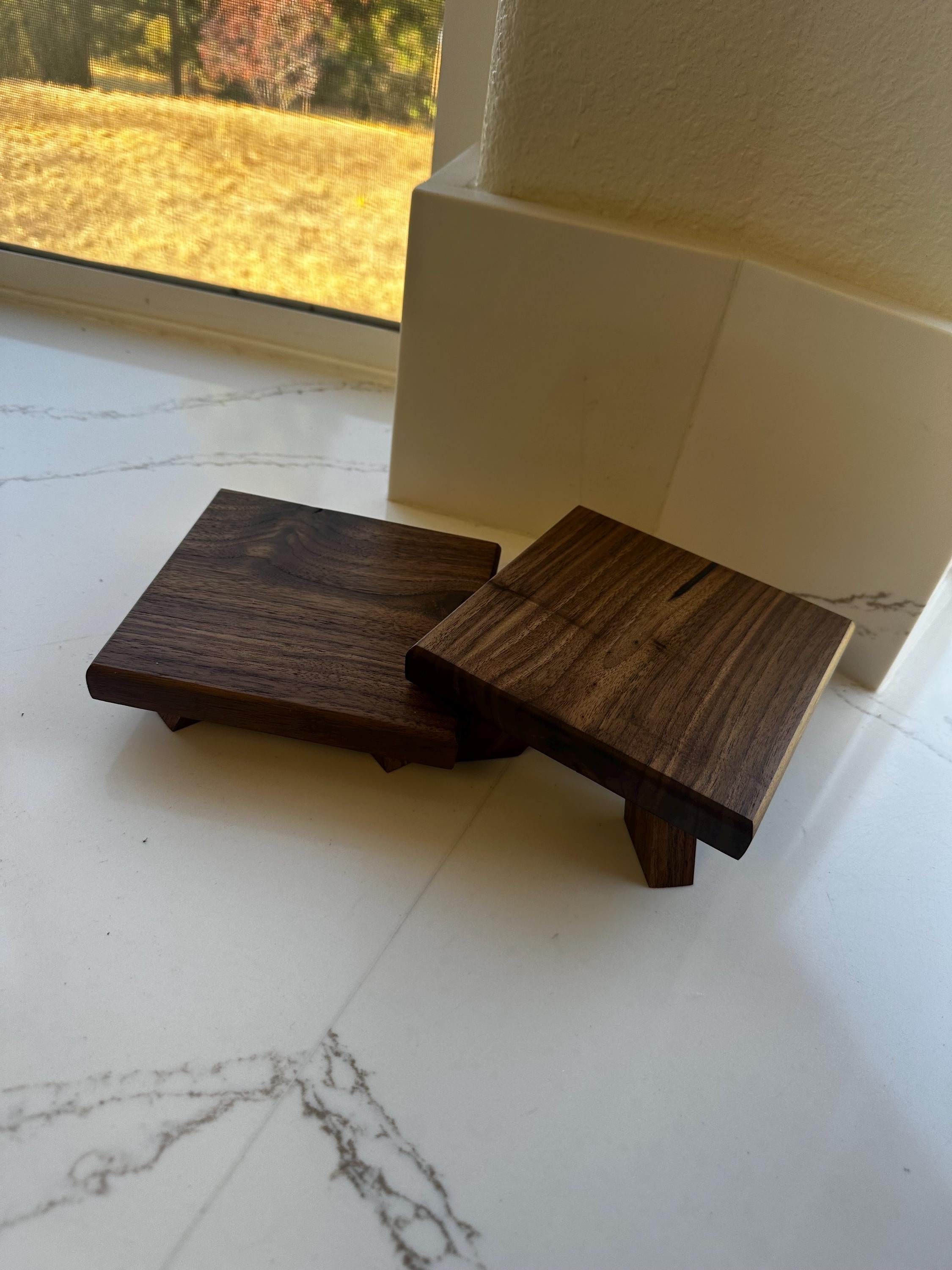 Black Walnut Risers (set of 2)