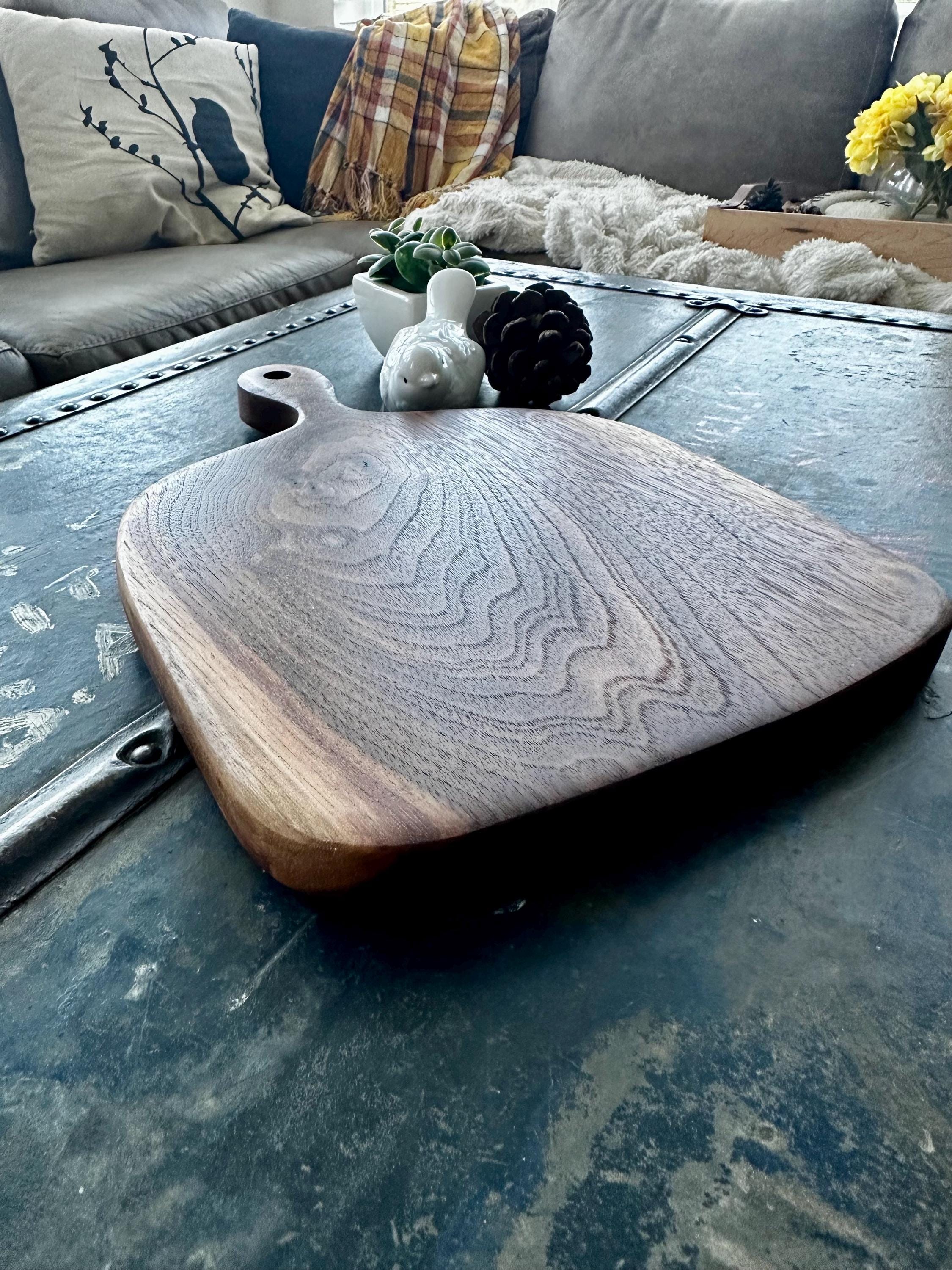 Black Walnut Charcuterie or Serving Board & Wood Butter