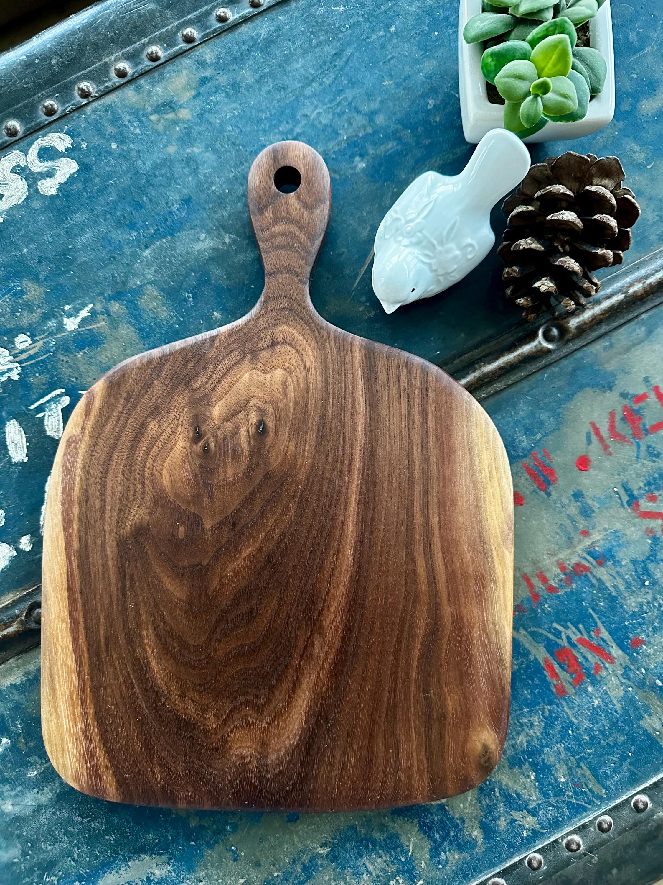Black Walnut Charcuterie or Serving Board & Wood Butter