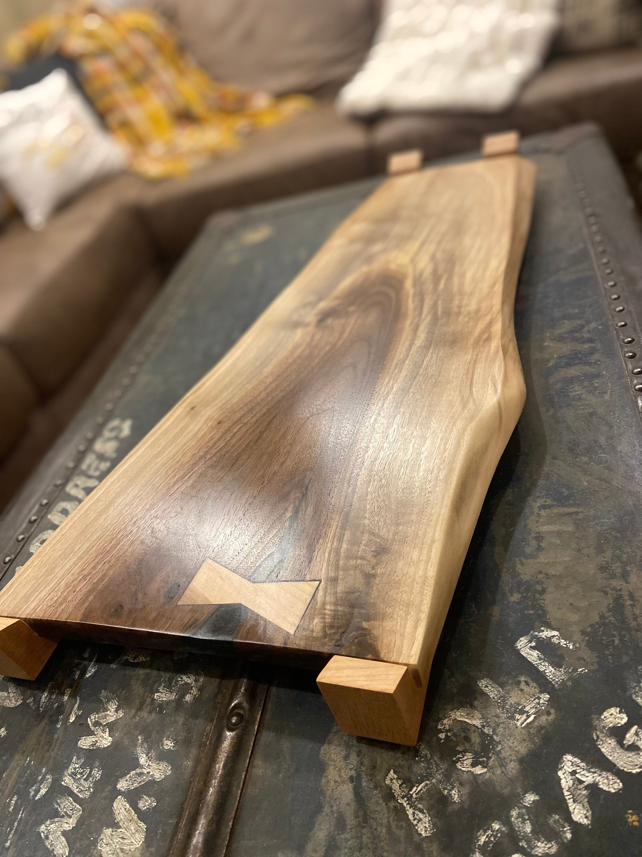 Live Edge Black Walnut Charcuterie Board