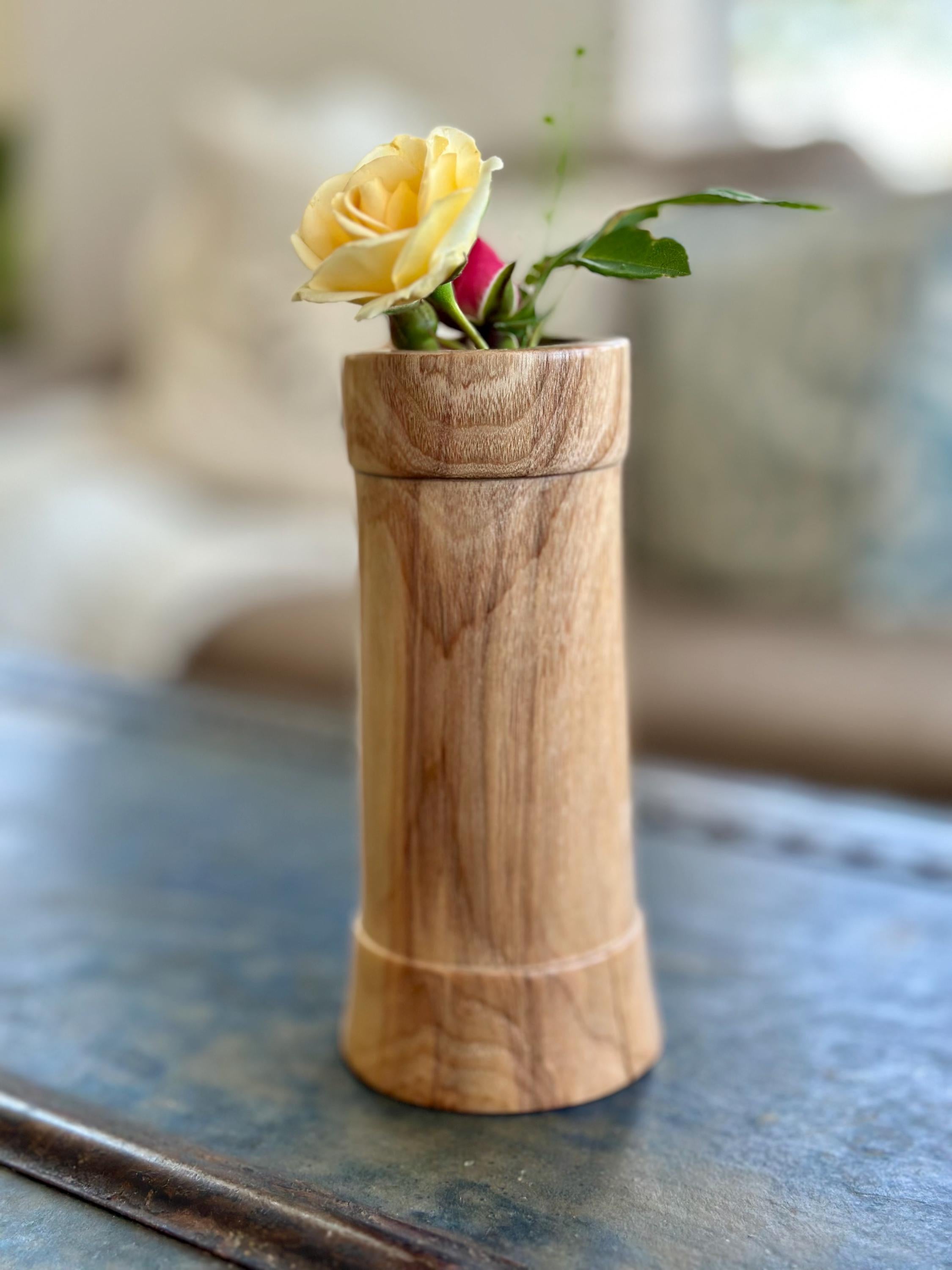 Beautiful Hardwood Bud Vase