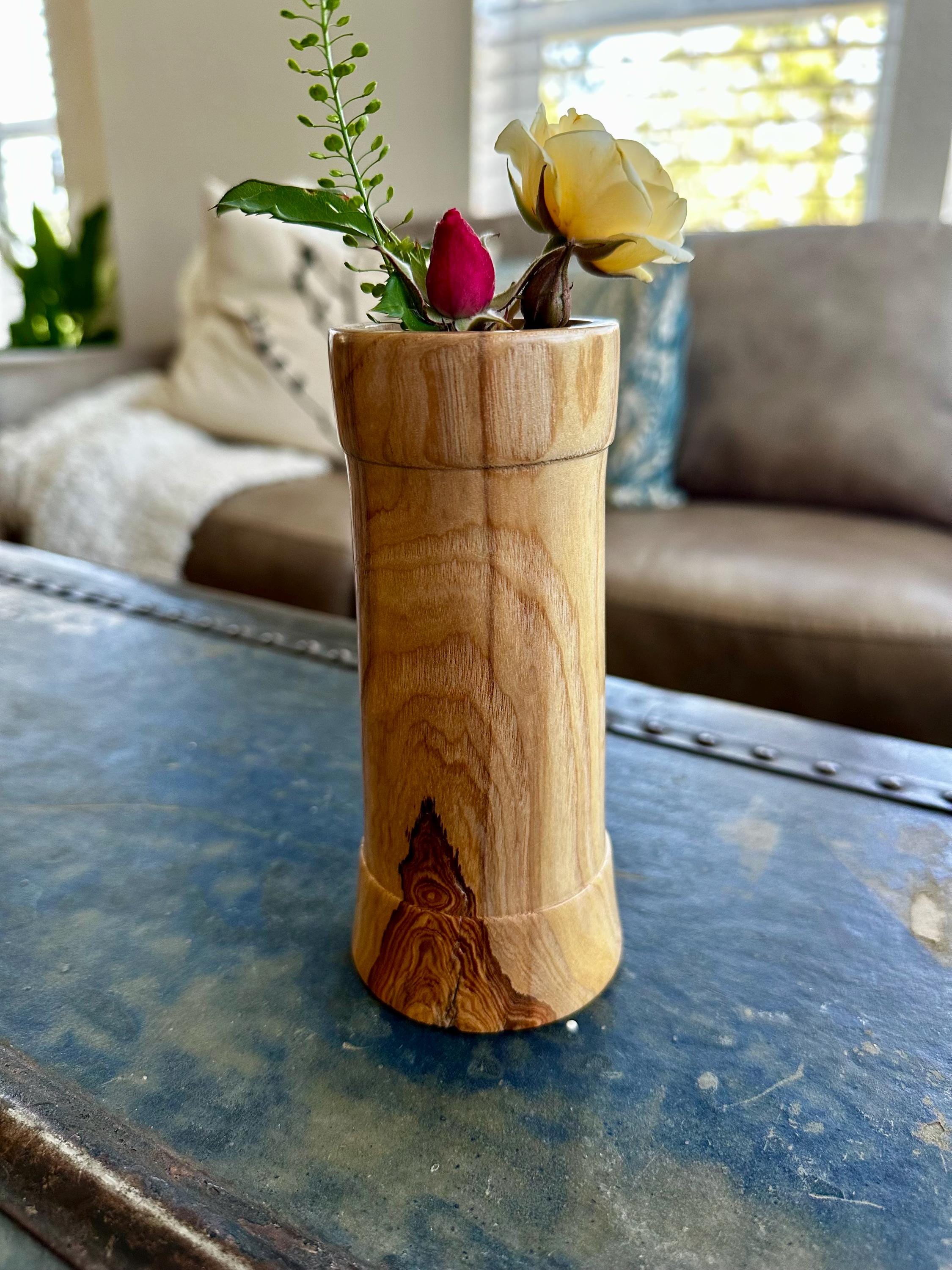 Beautiful Hardwood Bud Vase