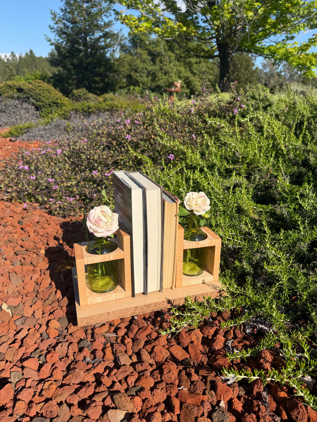 Curly Maple Book Ends / Vases (set of two)
