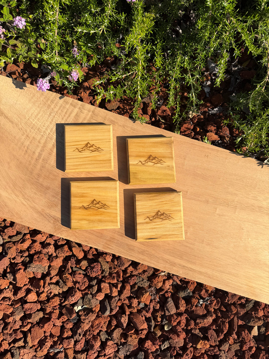 Engraved Poplar Coasters