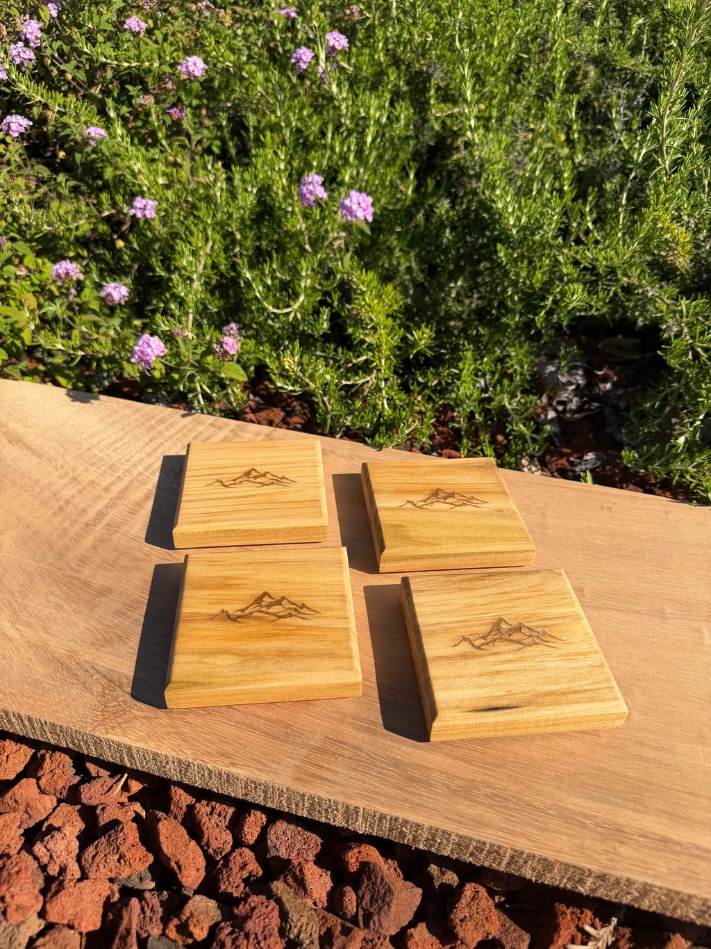 Engraved Poplar Coasters