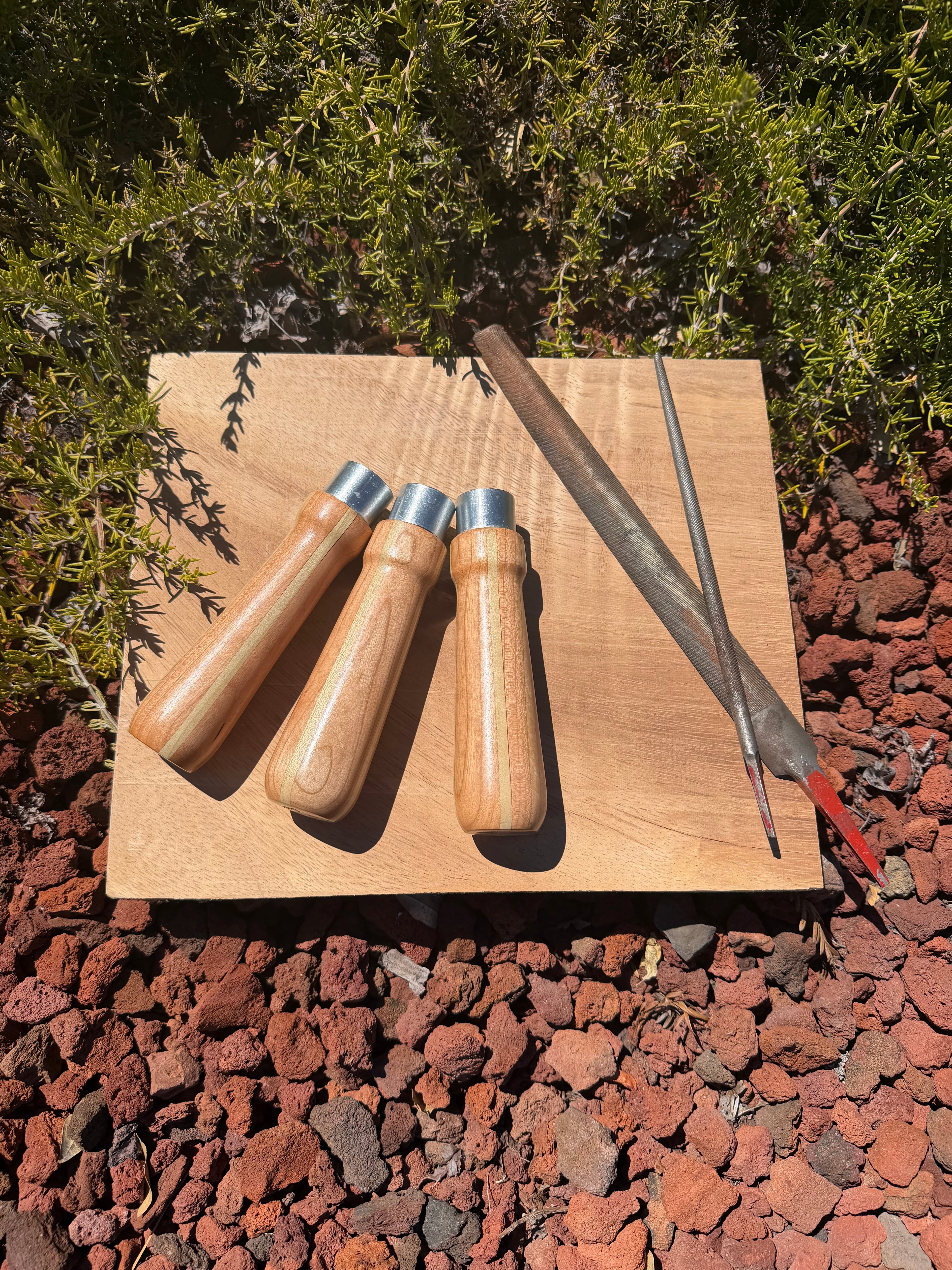 Hand-turned File Handles (files not included)