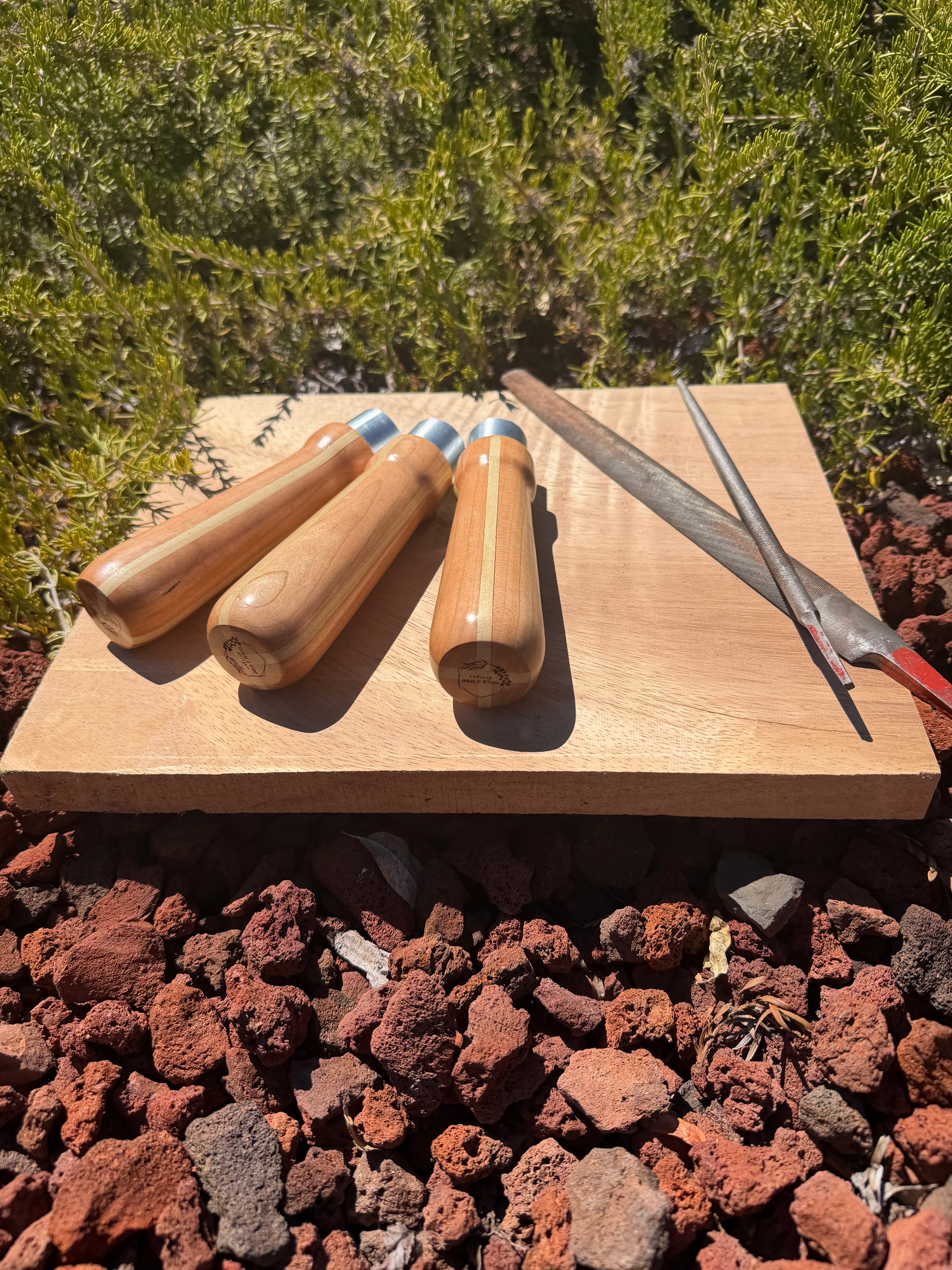 Hand-turned File Handles (files not included)