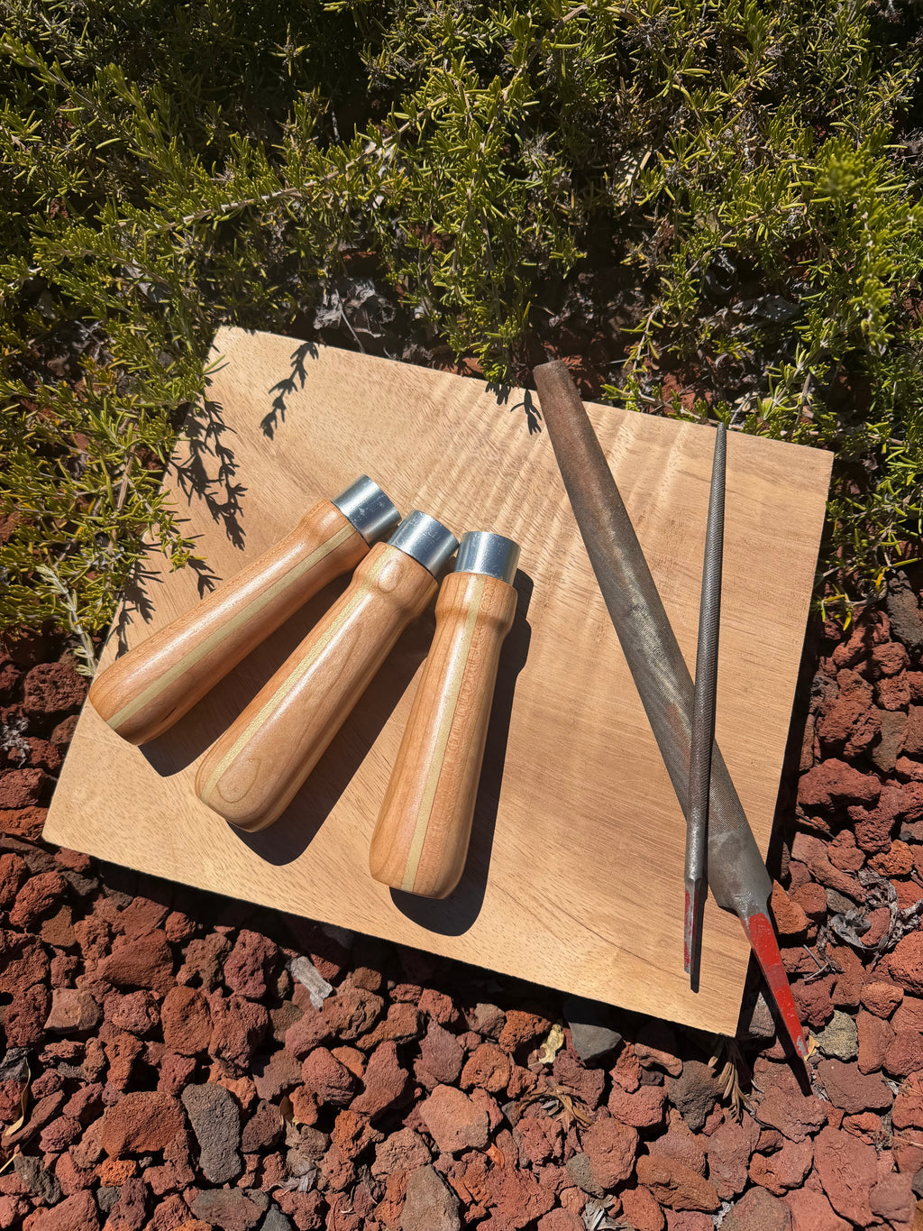 Hand-turned File Handles (files not included)
