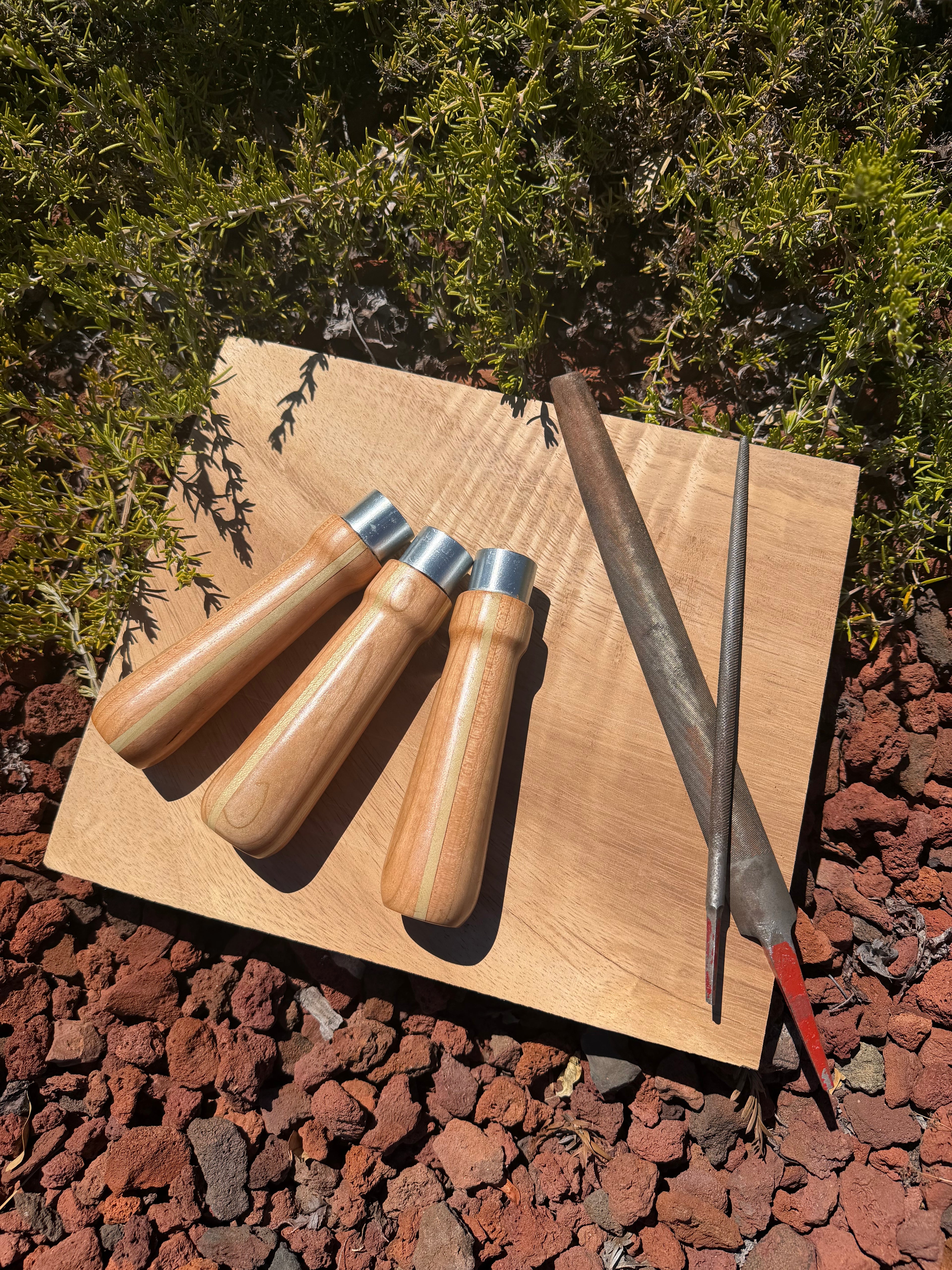 Hand-turned File Handles (files not included)