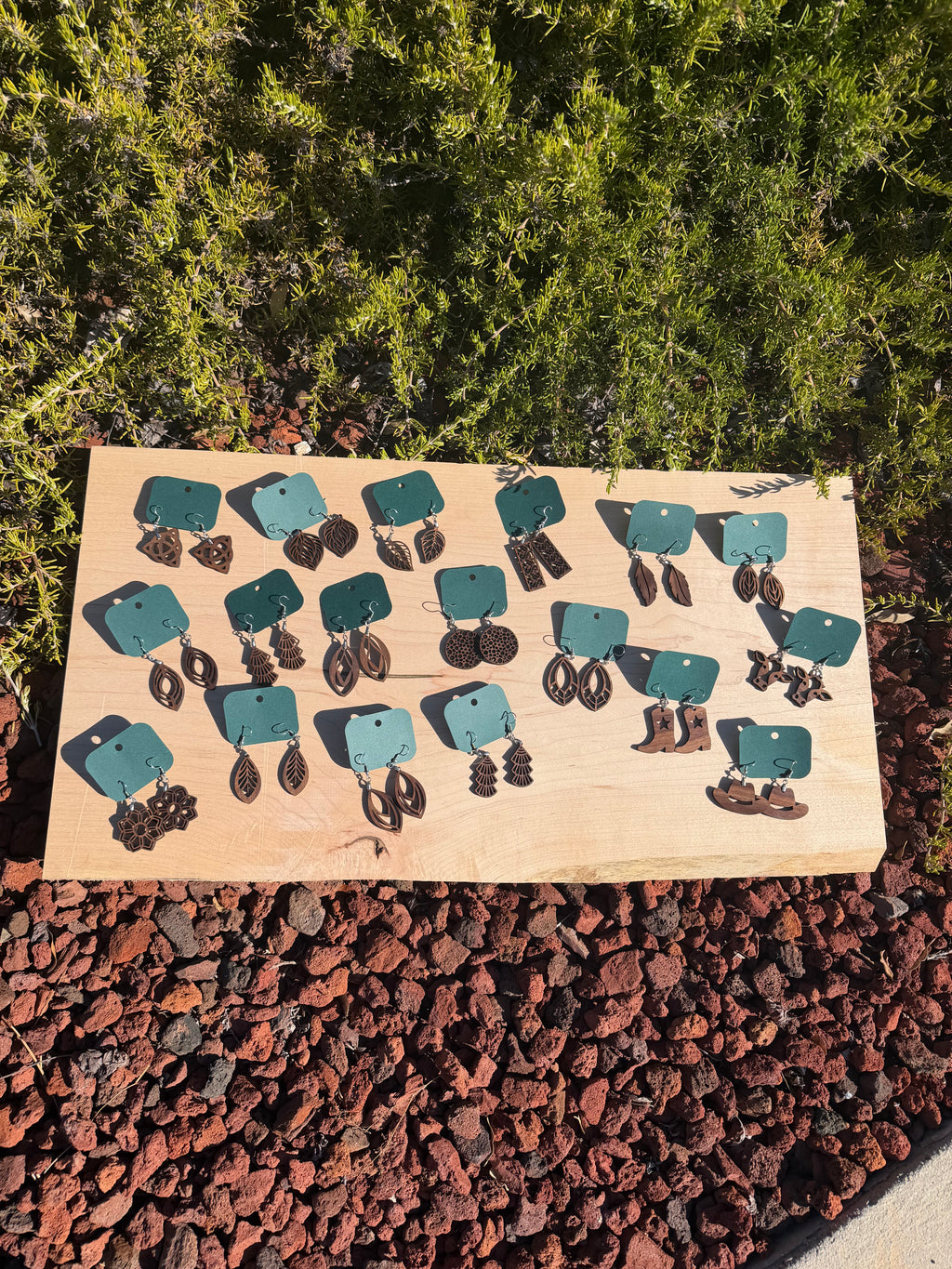 Artisan Walnut Earrings