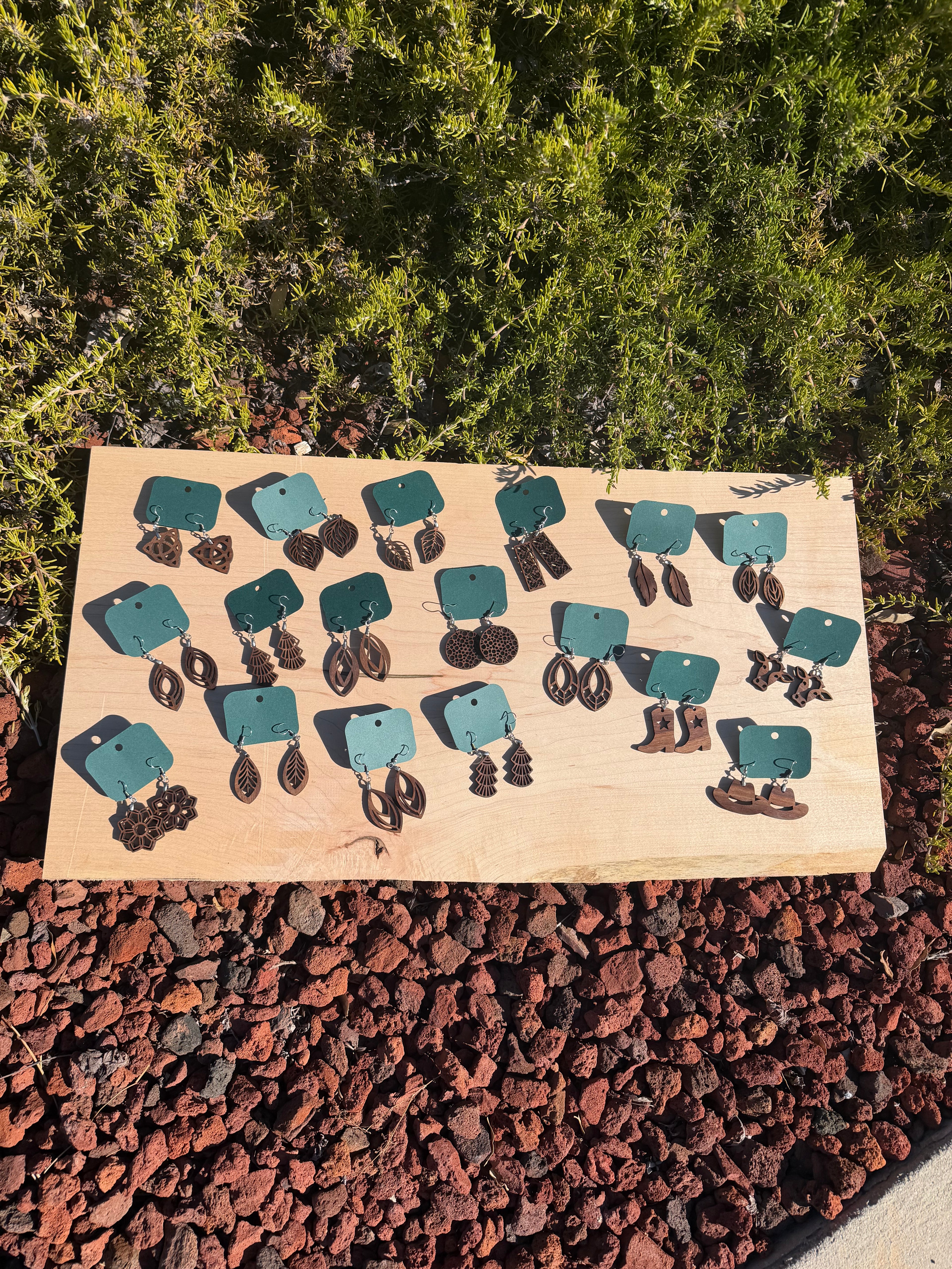 Artisan Walnut Earrings