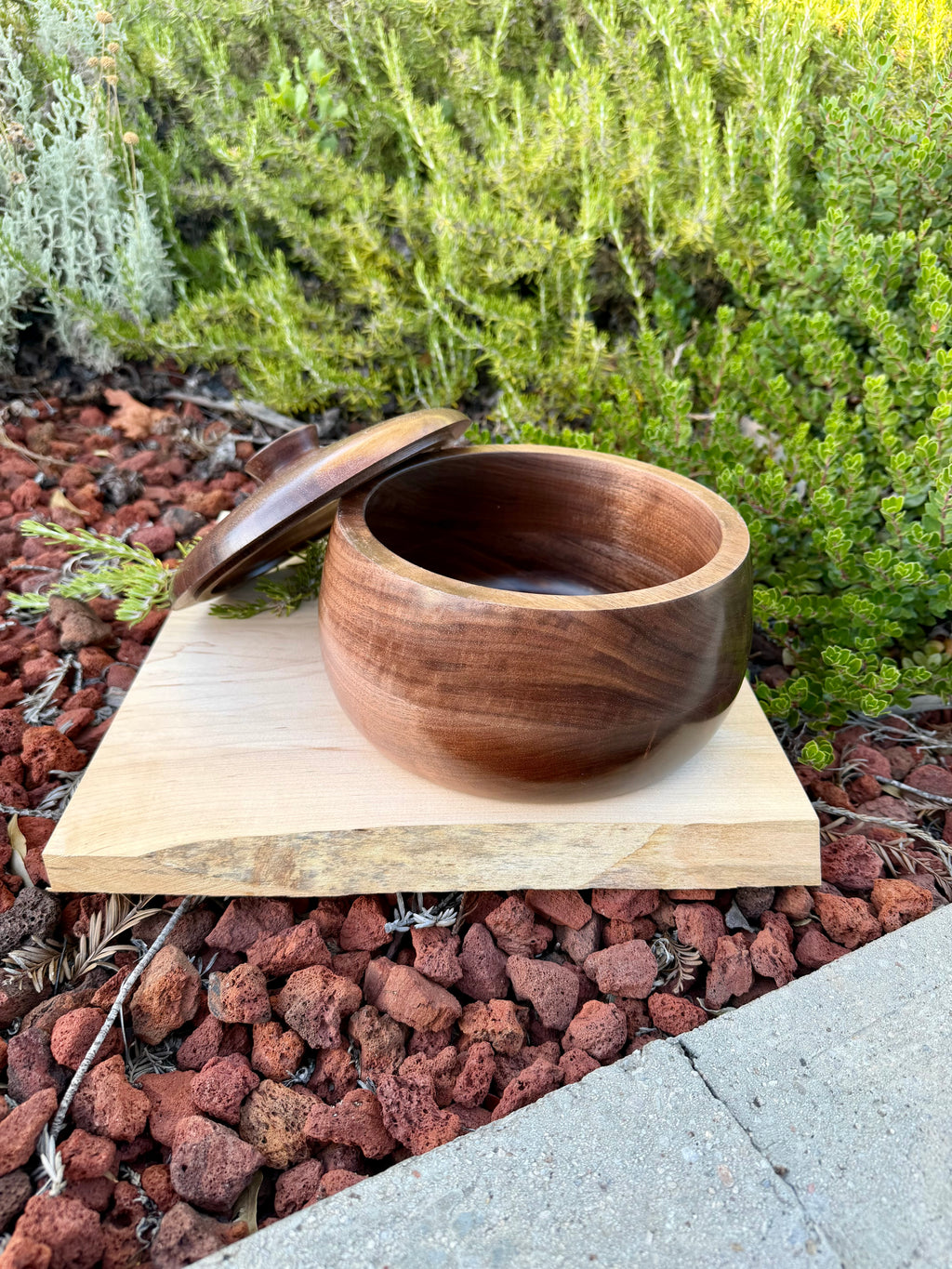 Black Walnut Lidded Bowl