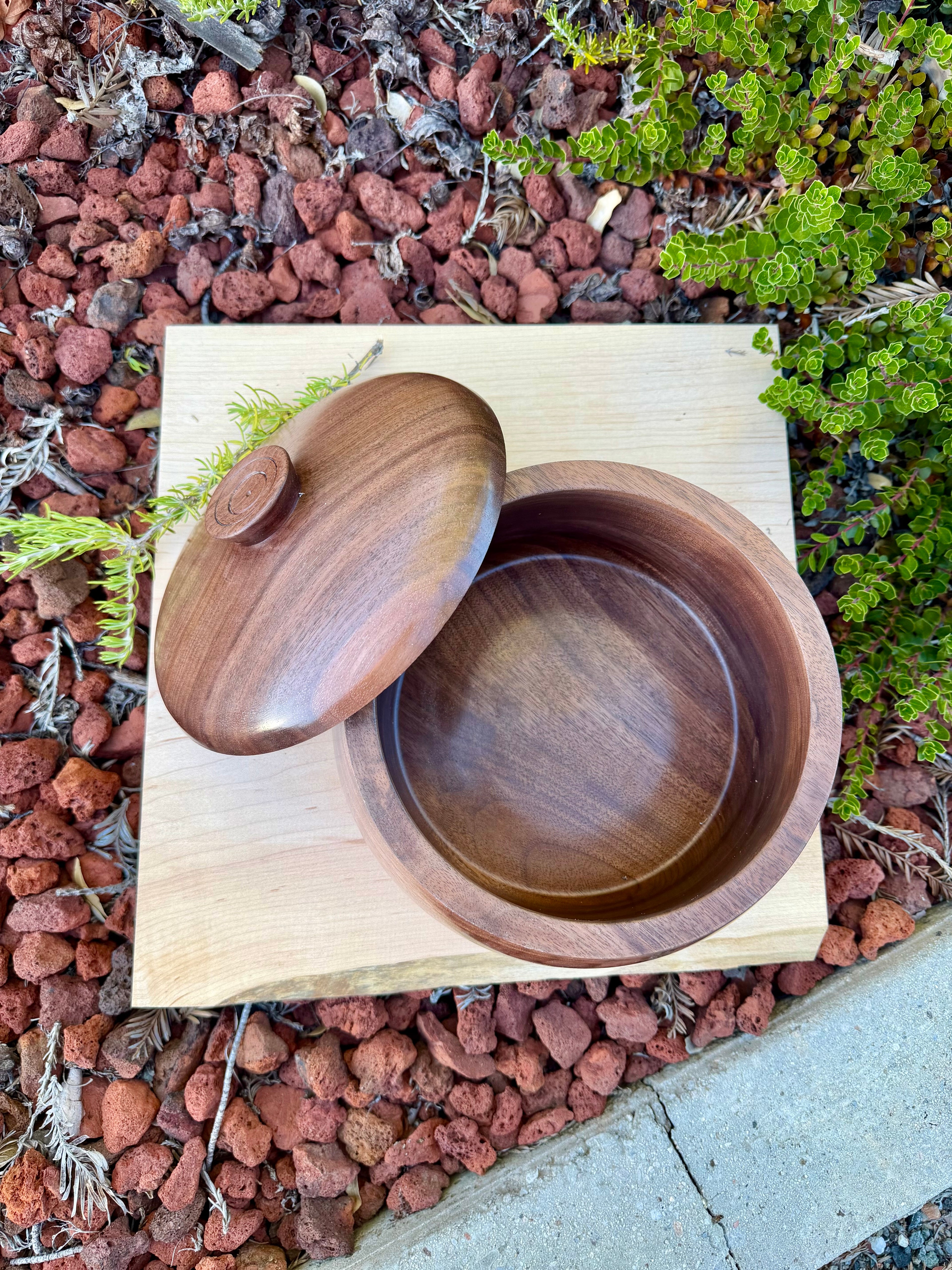 Black Walnut Lidded Bowl