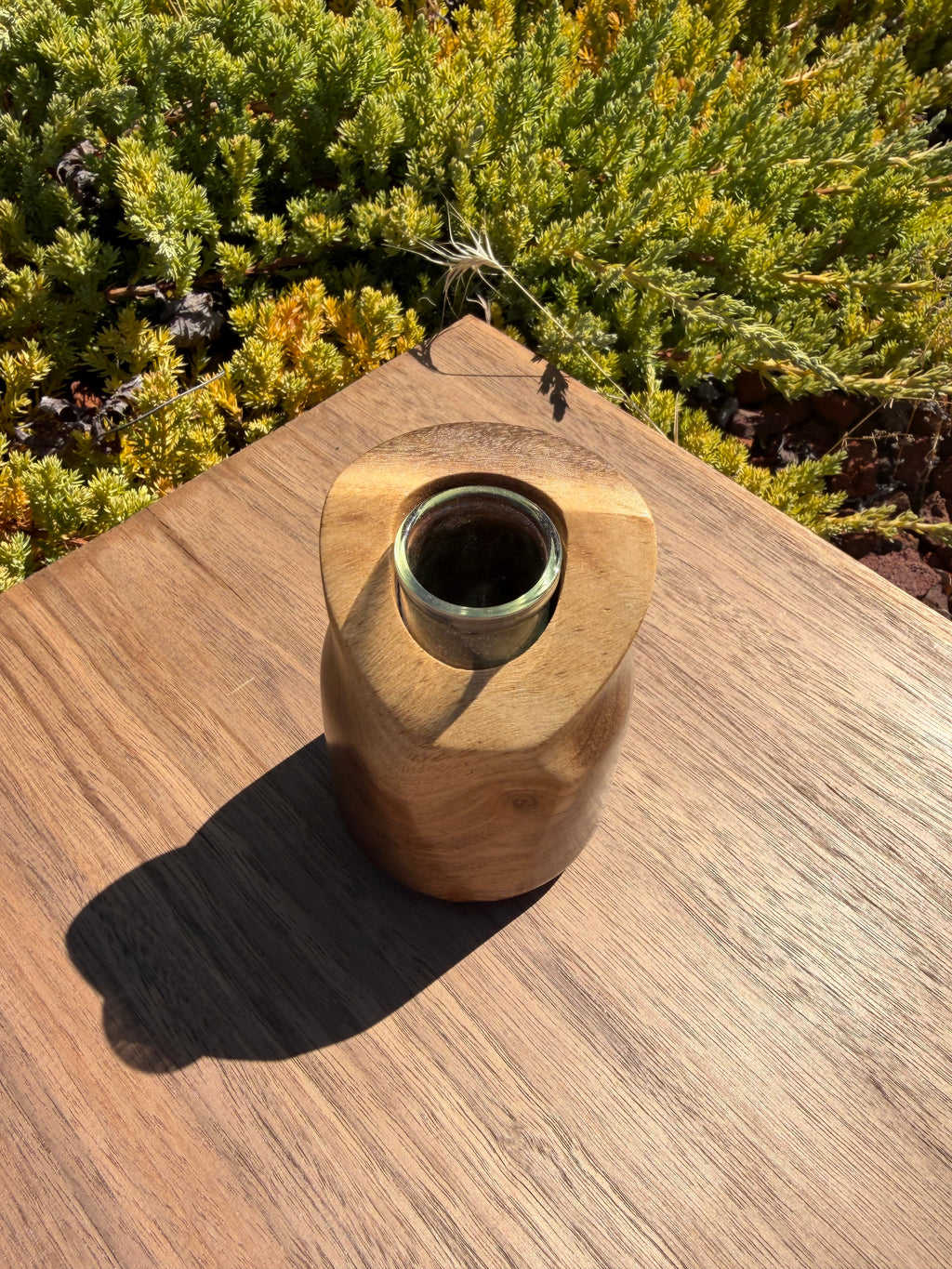 Hand-turned Live Edge Black Walnut Bud Vase