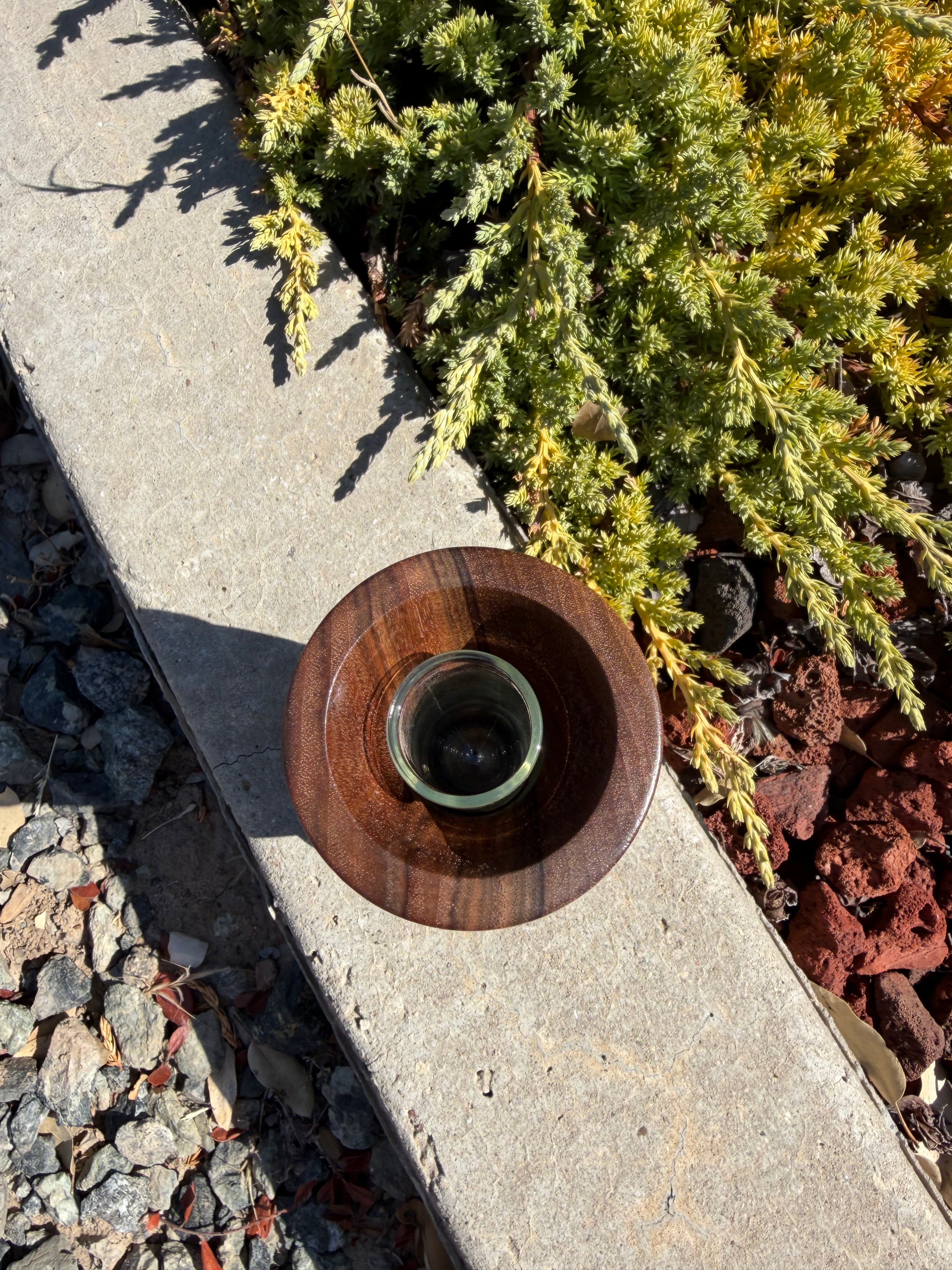 Unique Black Walnut Bud Vase