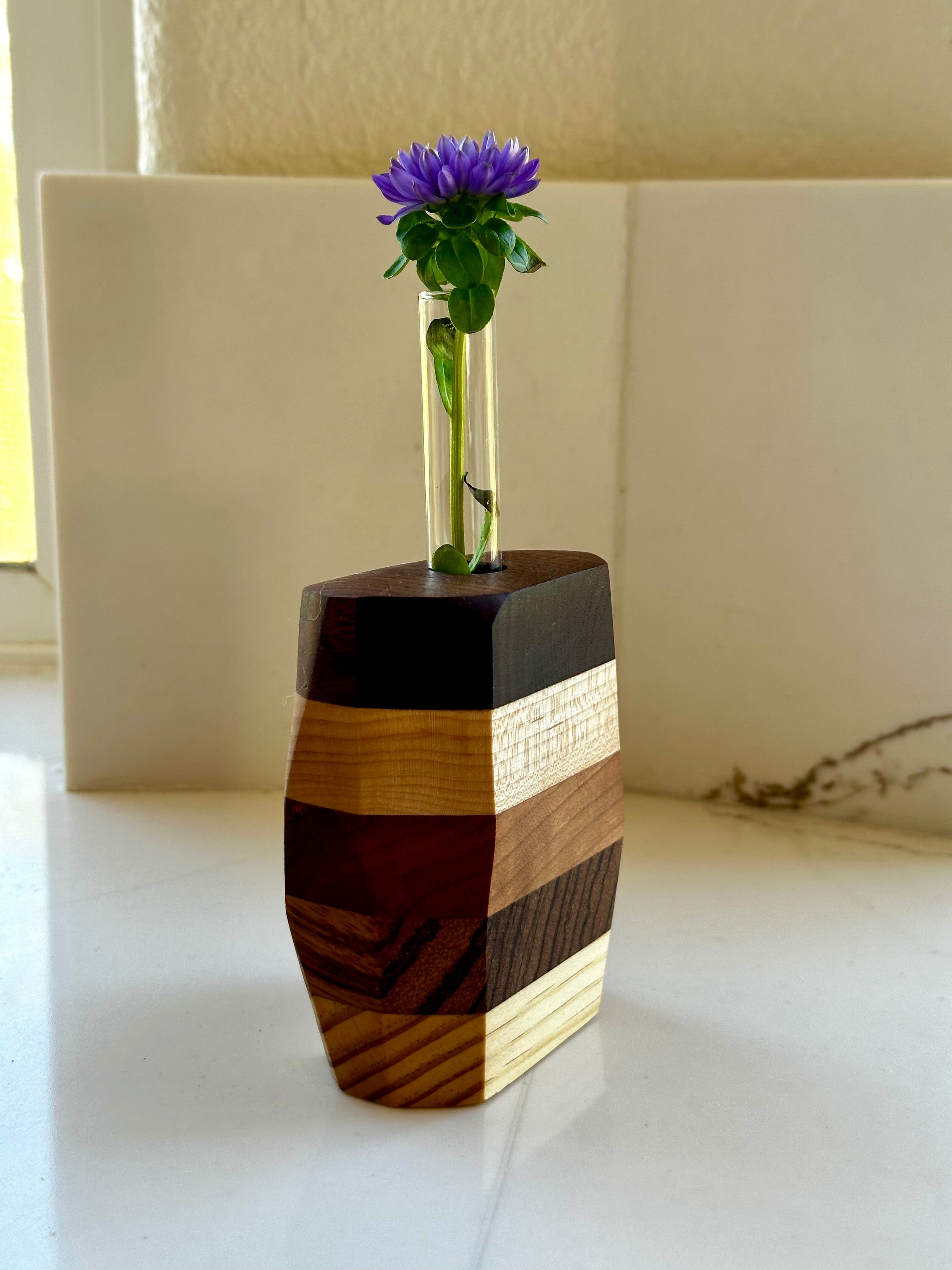Wood Bud Vase or Propagation Station