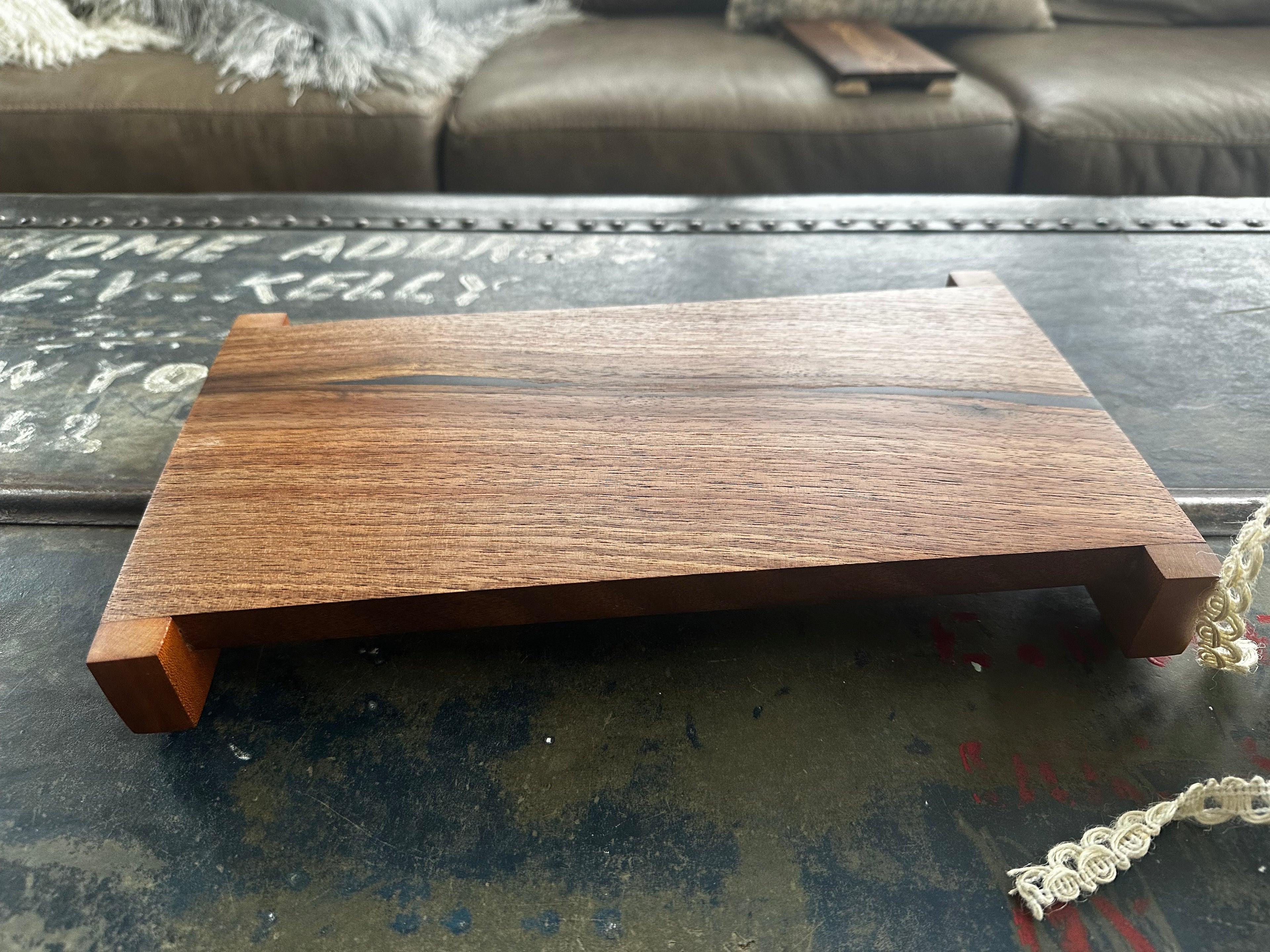 Raised Walnut Charcuterie / Cheese Board