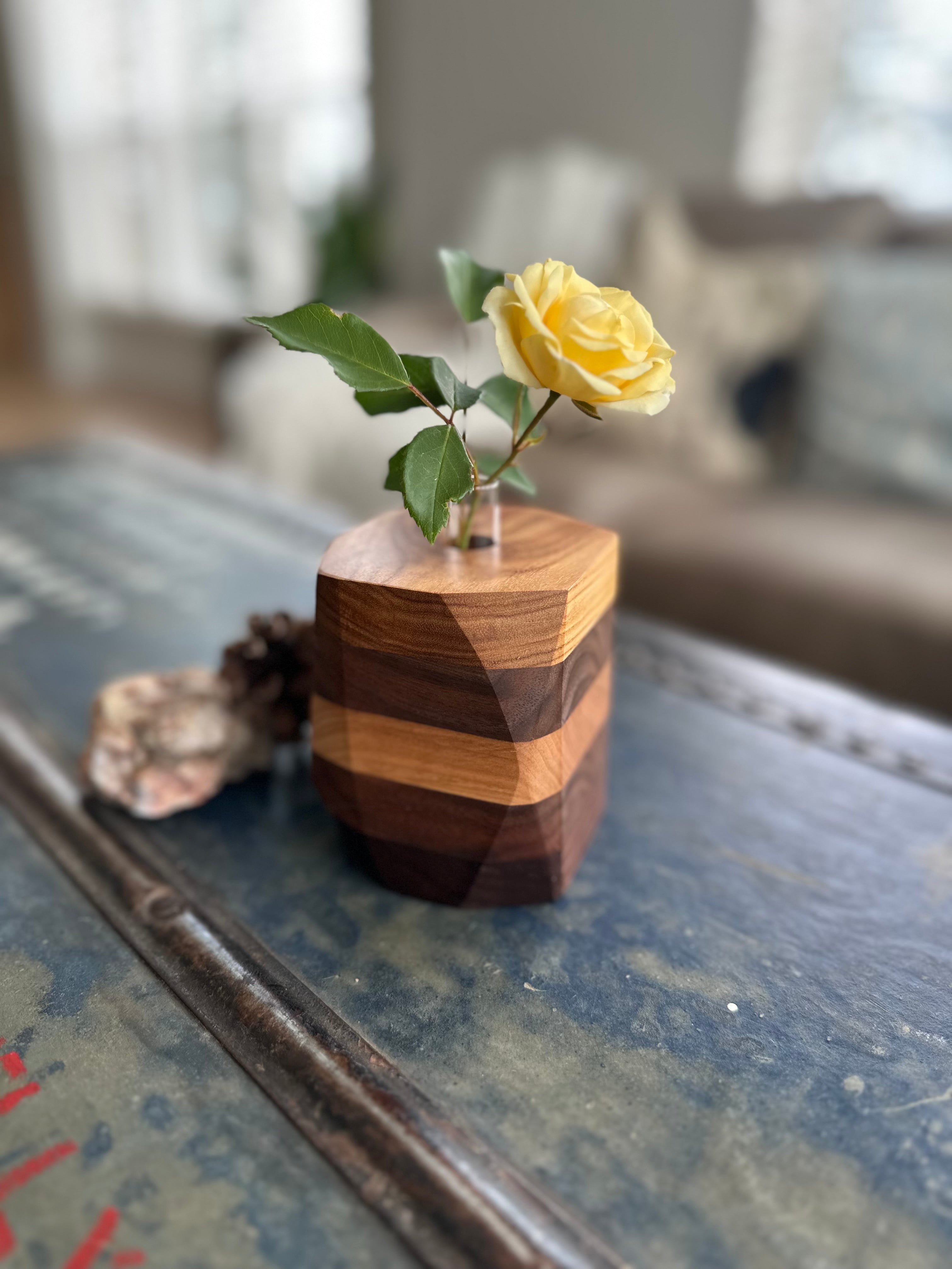 Wood Bud Vase or Propagation Station