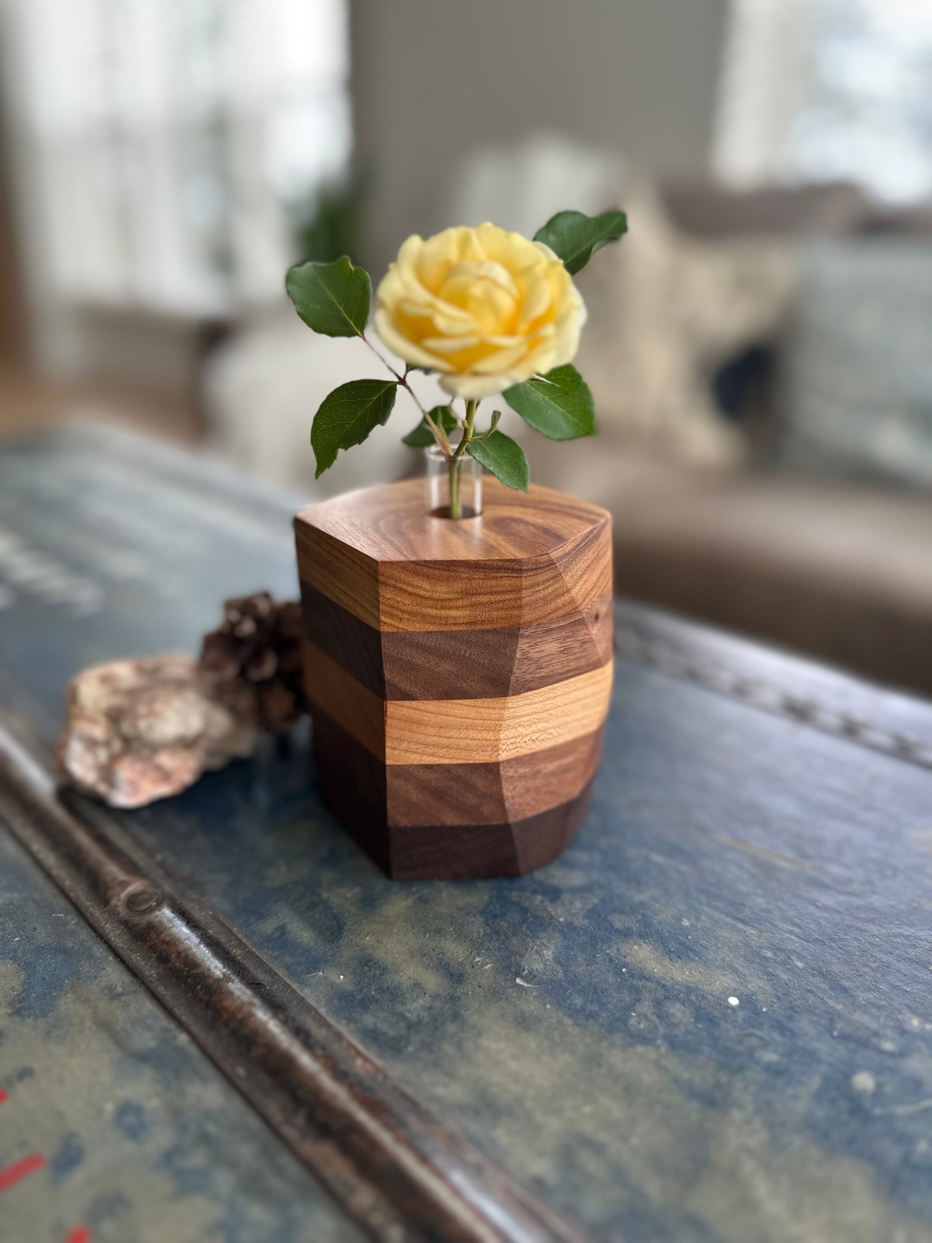 Wood Bud Vase or Propagation Station