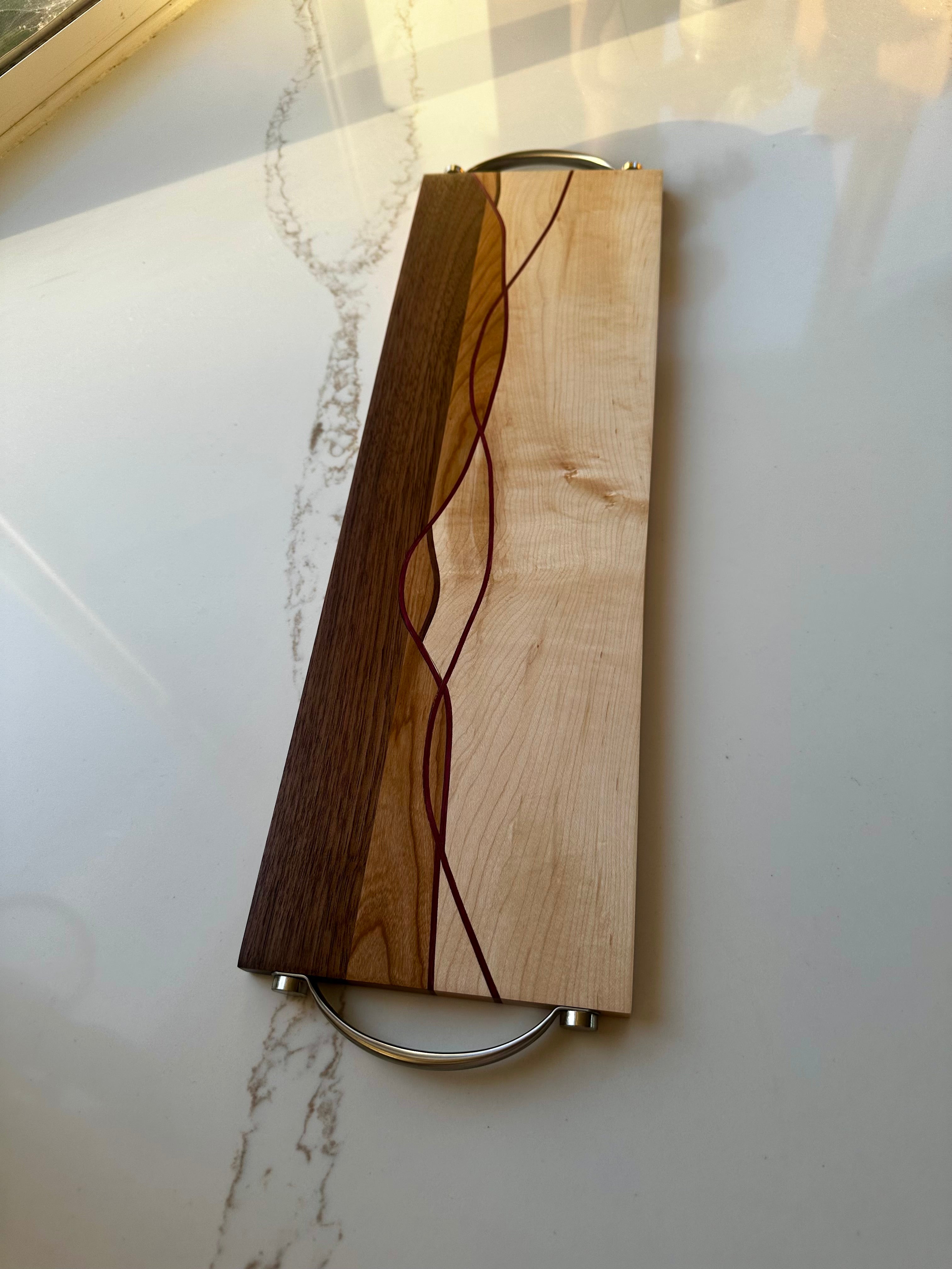 Beautiful Woven Woods Charcuterie Board