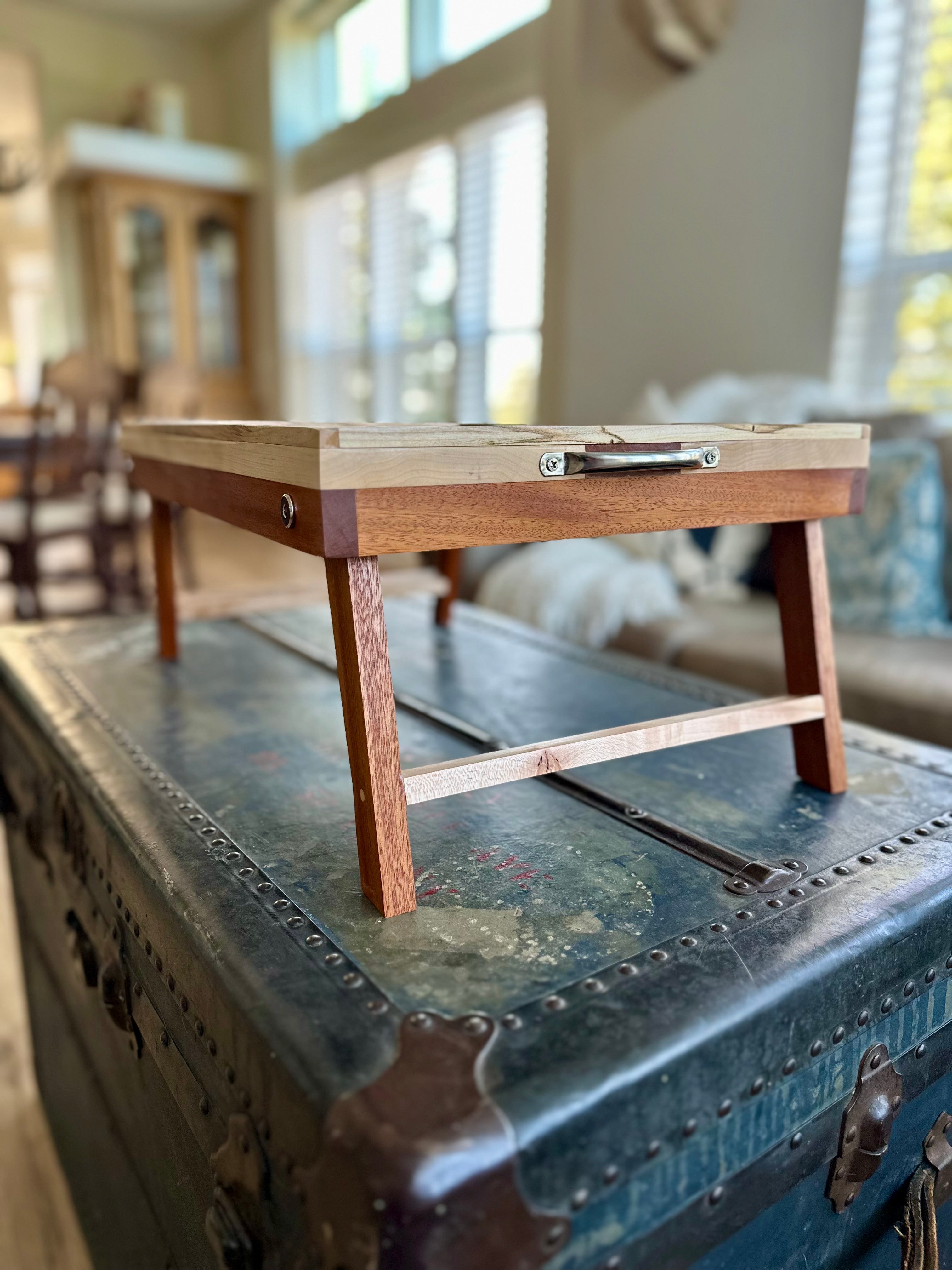 Maple & Mahogany Breakfast Tray