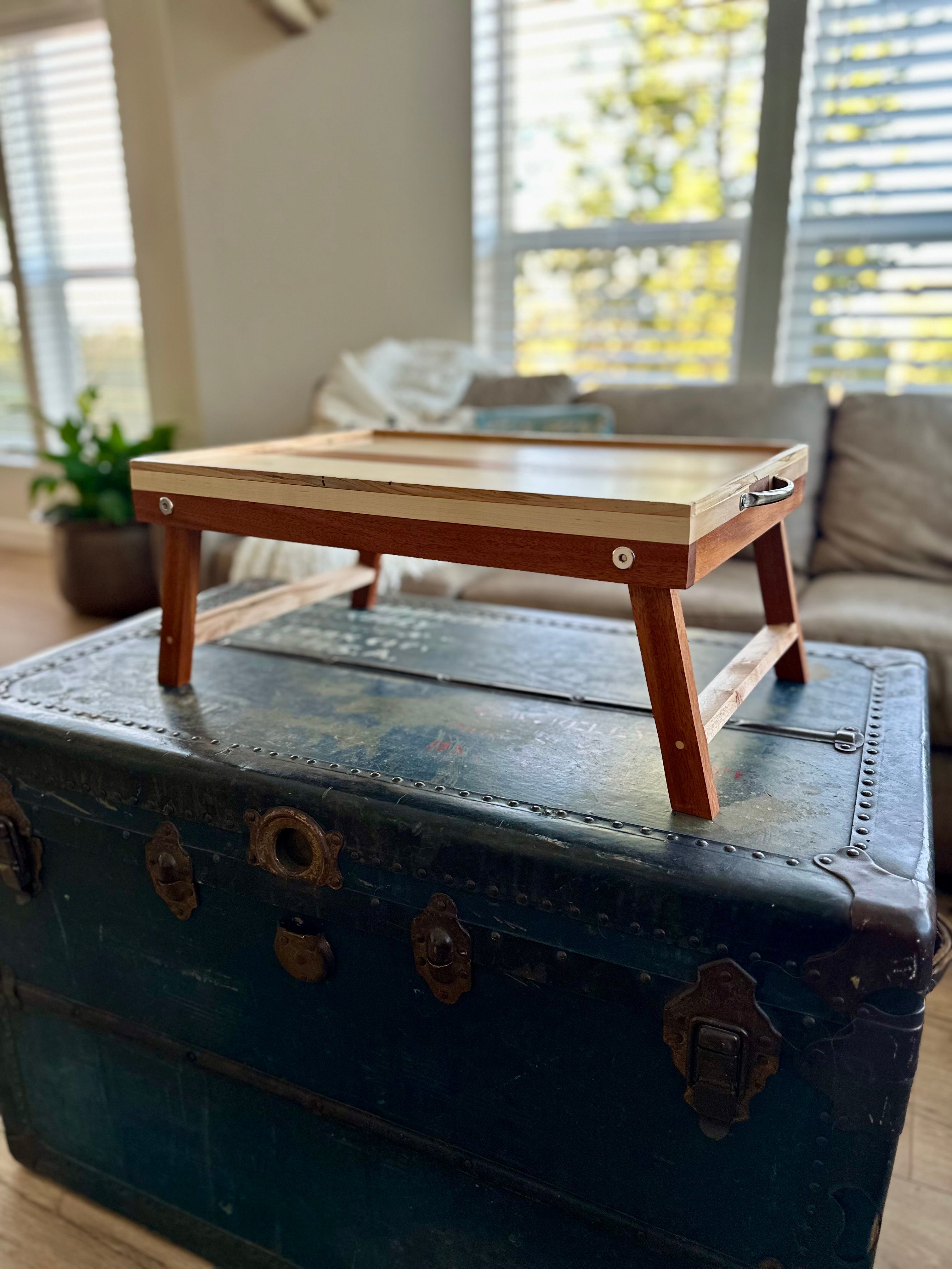 Maple & Mahogany Breakfast Tray