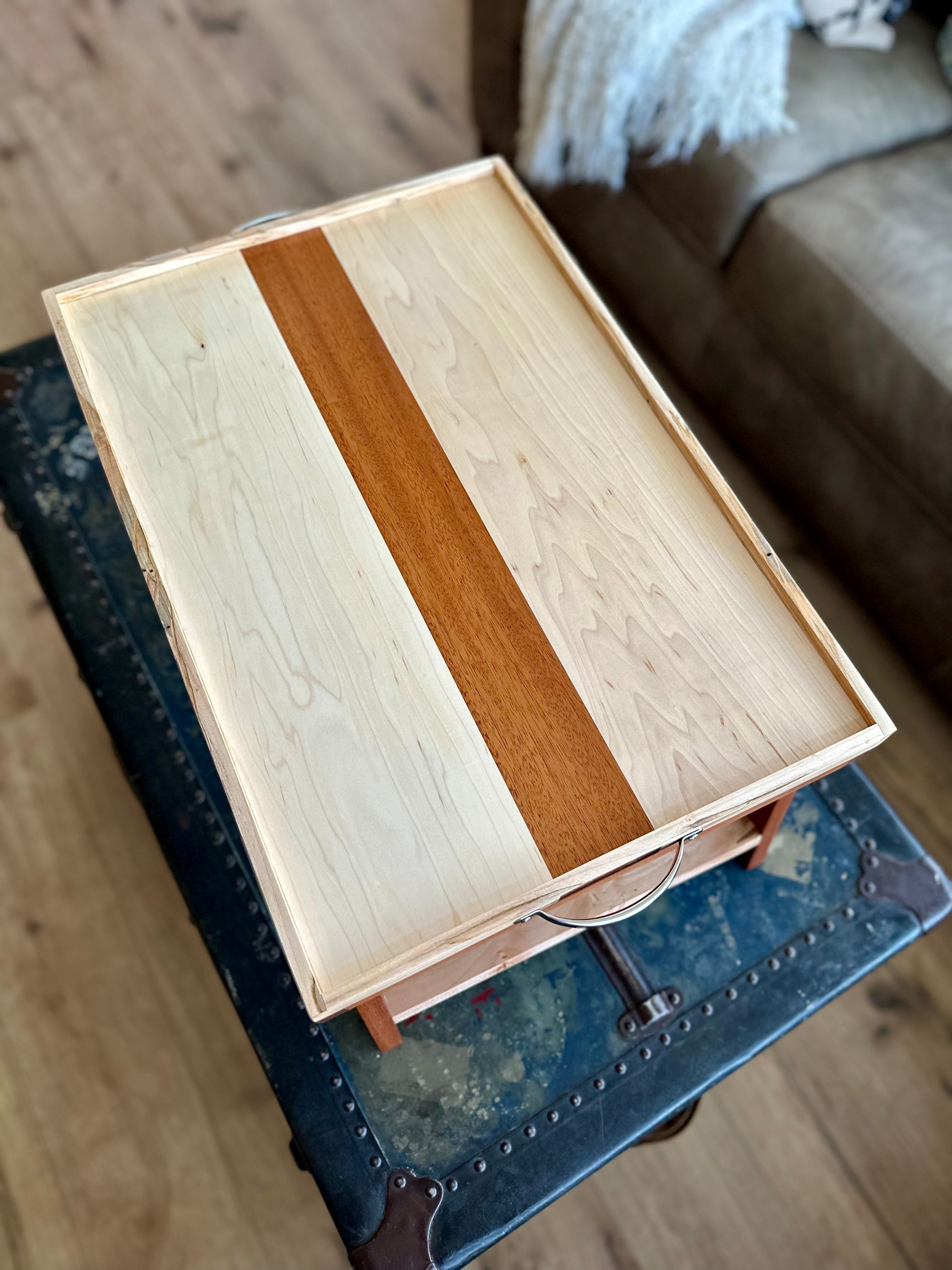 Maple & Mahogany Breakfast Tray