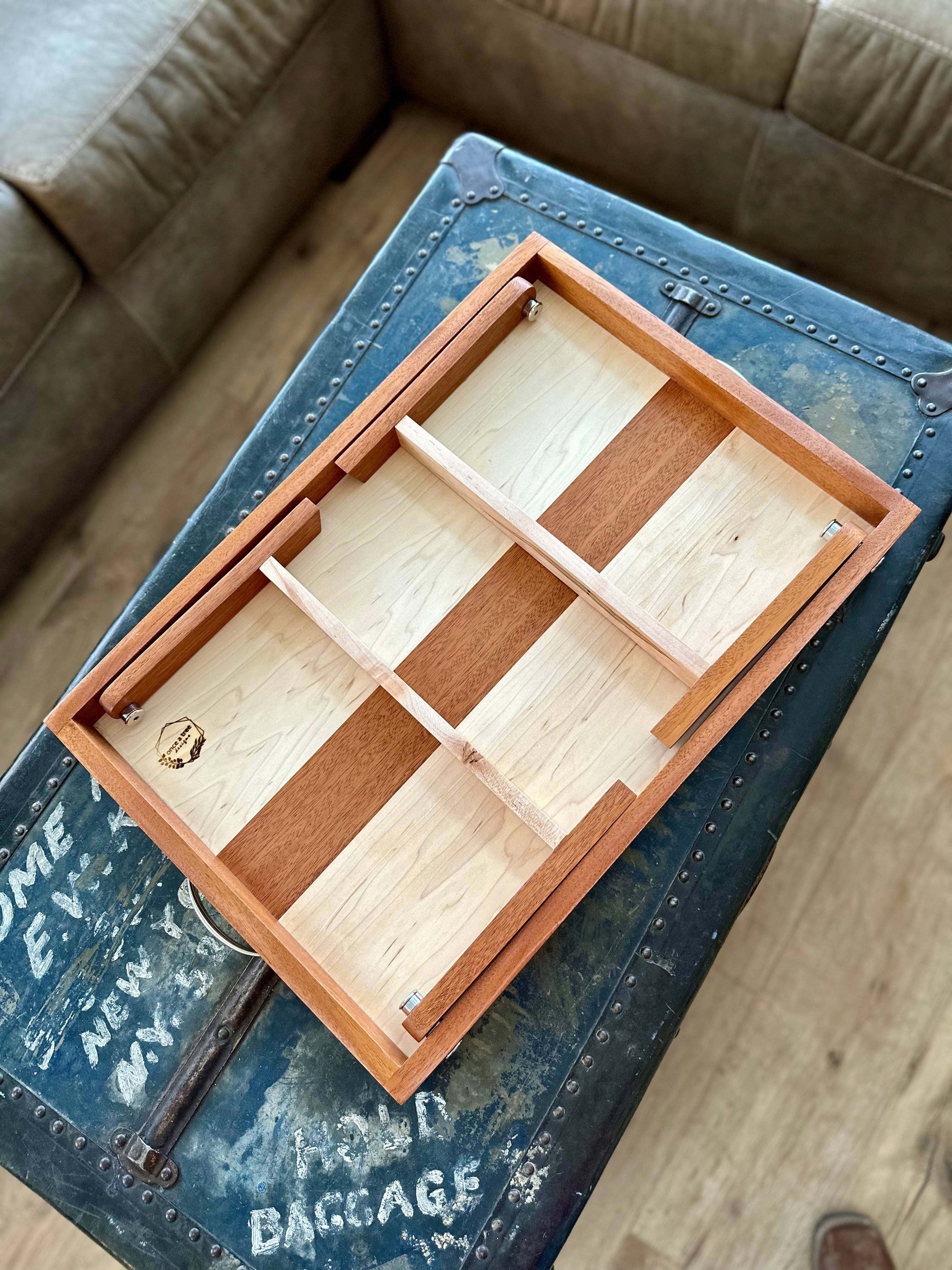 Maple & Mahogany Breakfast Tray