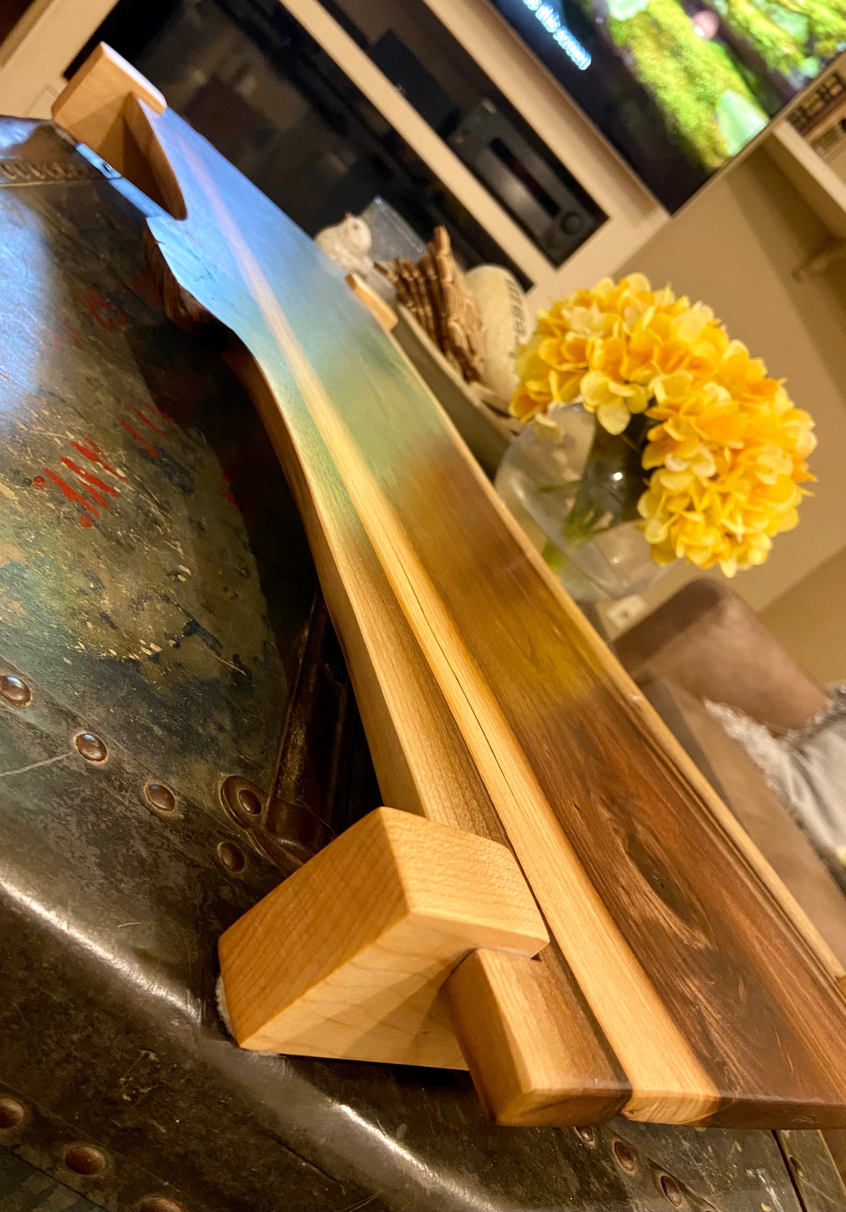Live Edge Walnut Charcuterie Board + Wood Butter