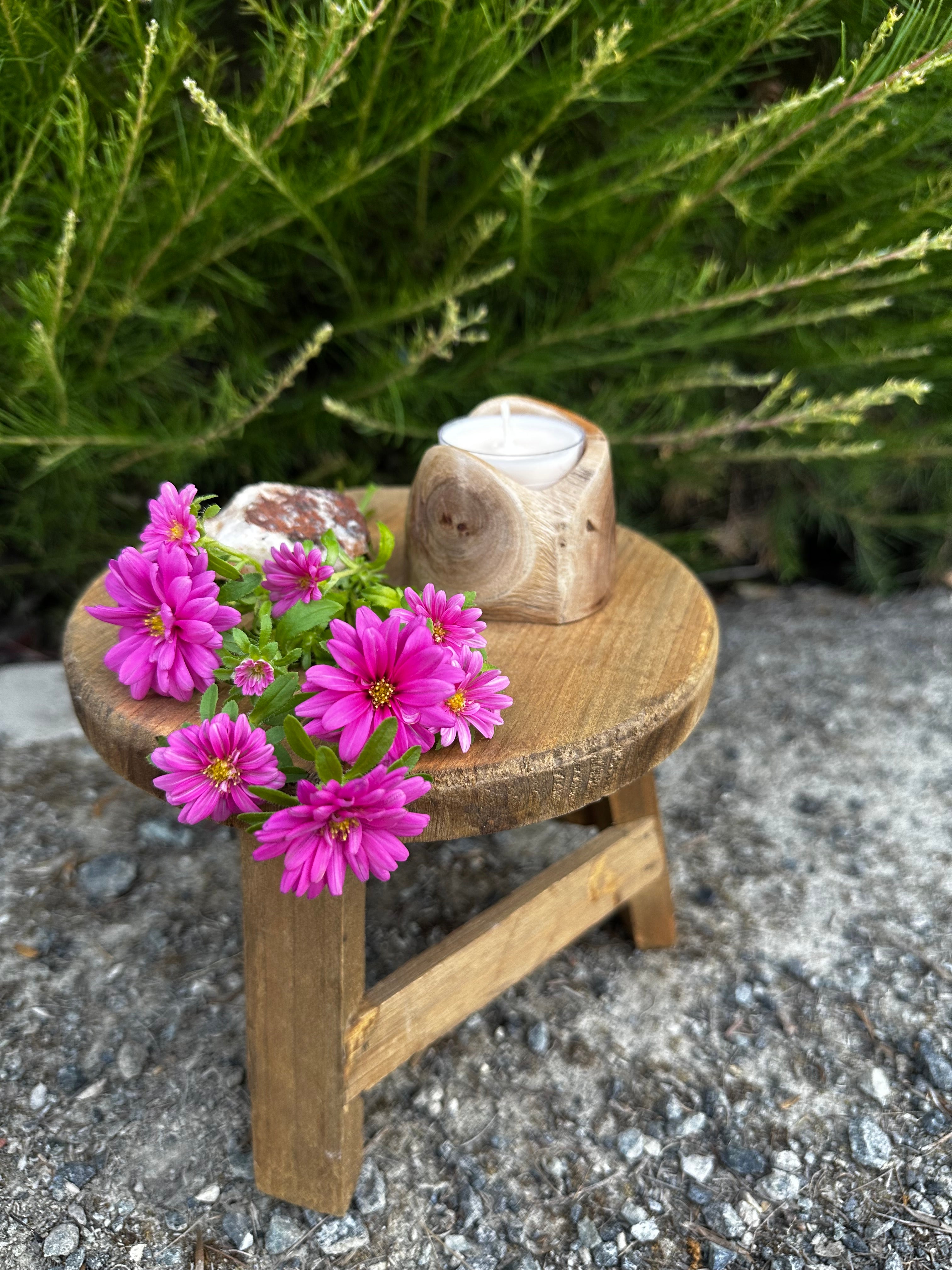 Unique Live-Edge Handcrafted Candleholder