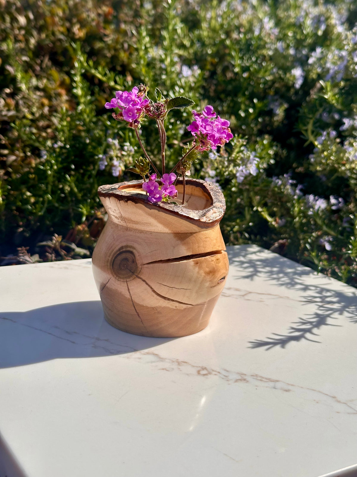 Live-Edge Bud Vase