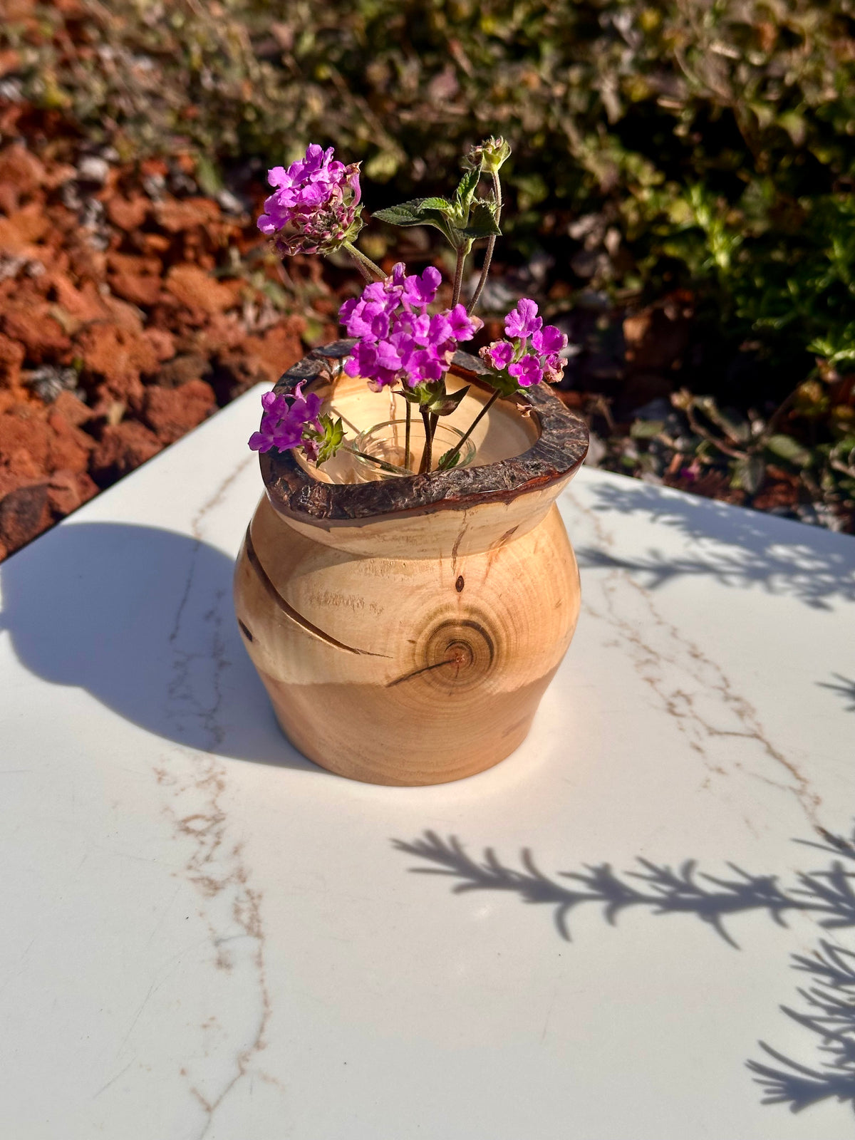 Live-Edge Bud Vase