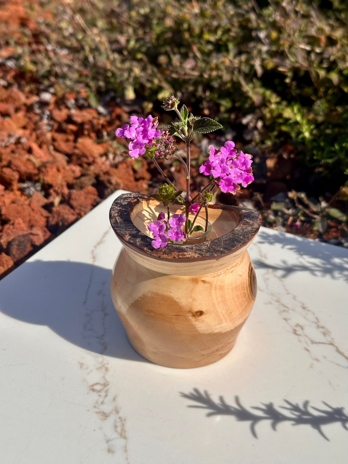 Live-Edge Bud Vase