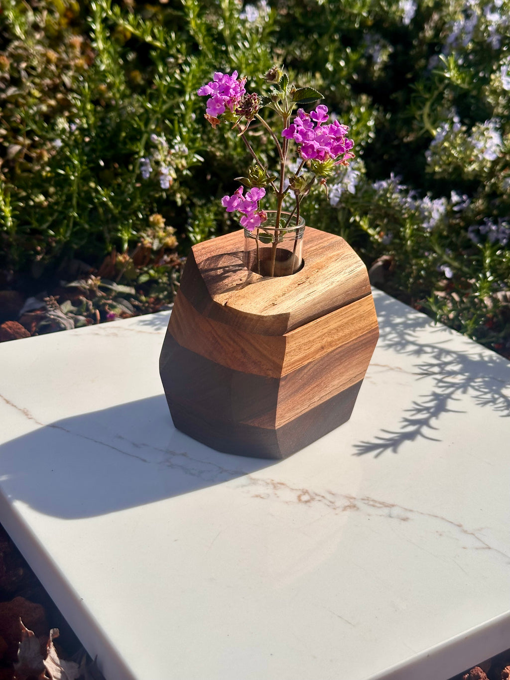 Unique Hardwood Bud Vase