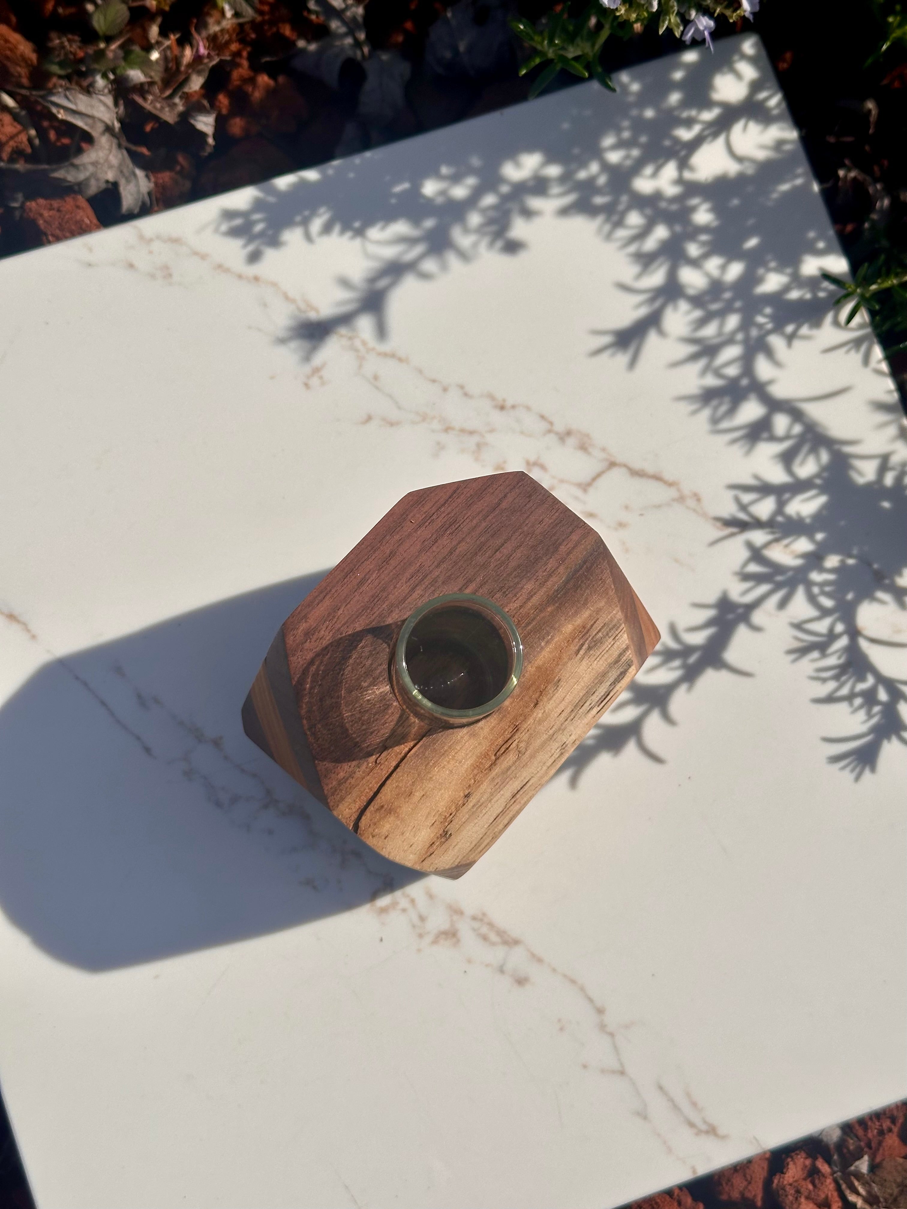 Unique Hardwood Bud Vase
