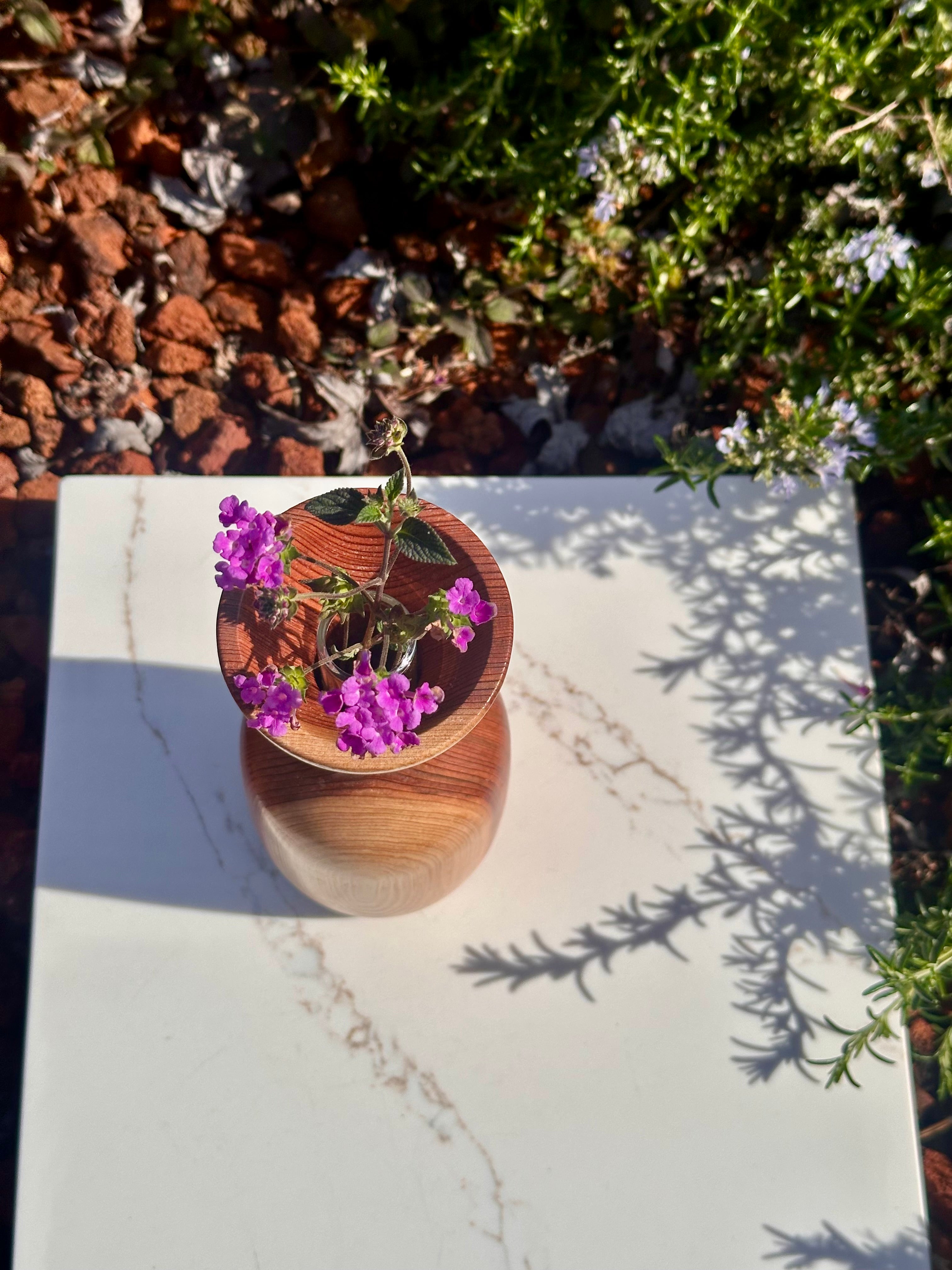 Redwood Vase - Rustic yet Contemporary