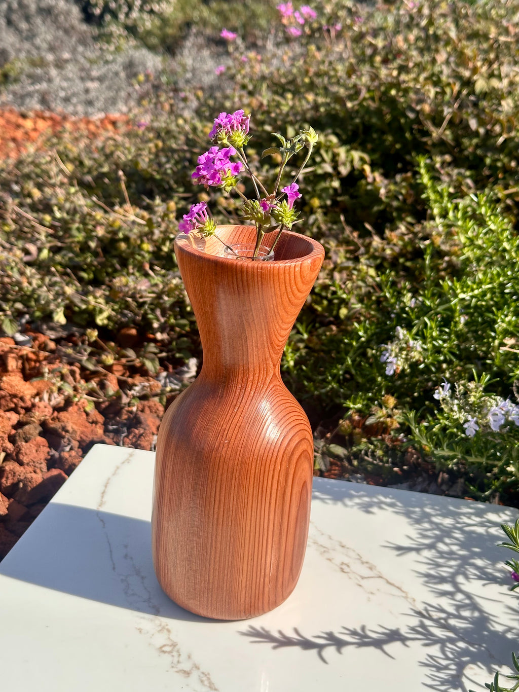 Redwood Vase - Rustic yet Contemporary