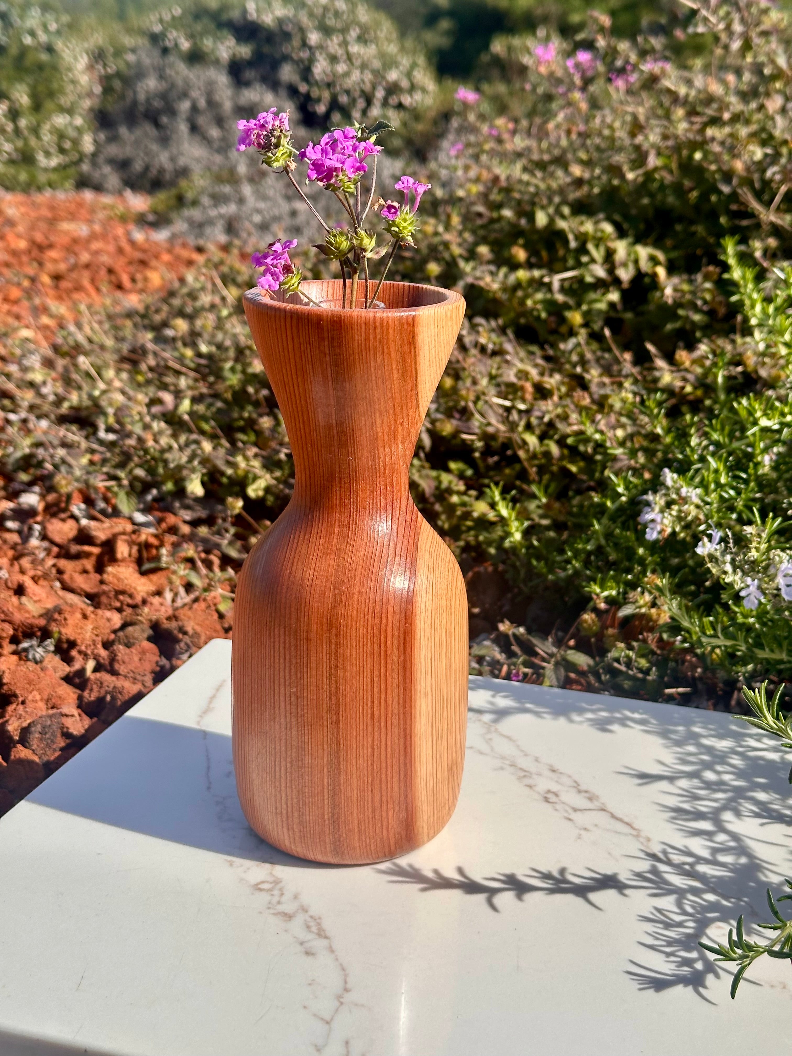 Redwood Vase - Rustic yet Contemporary