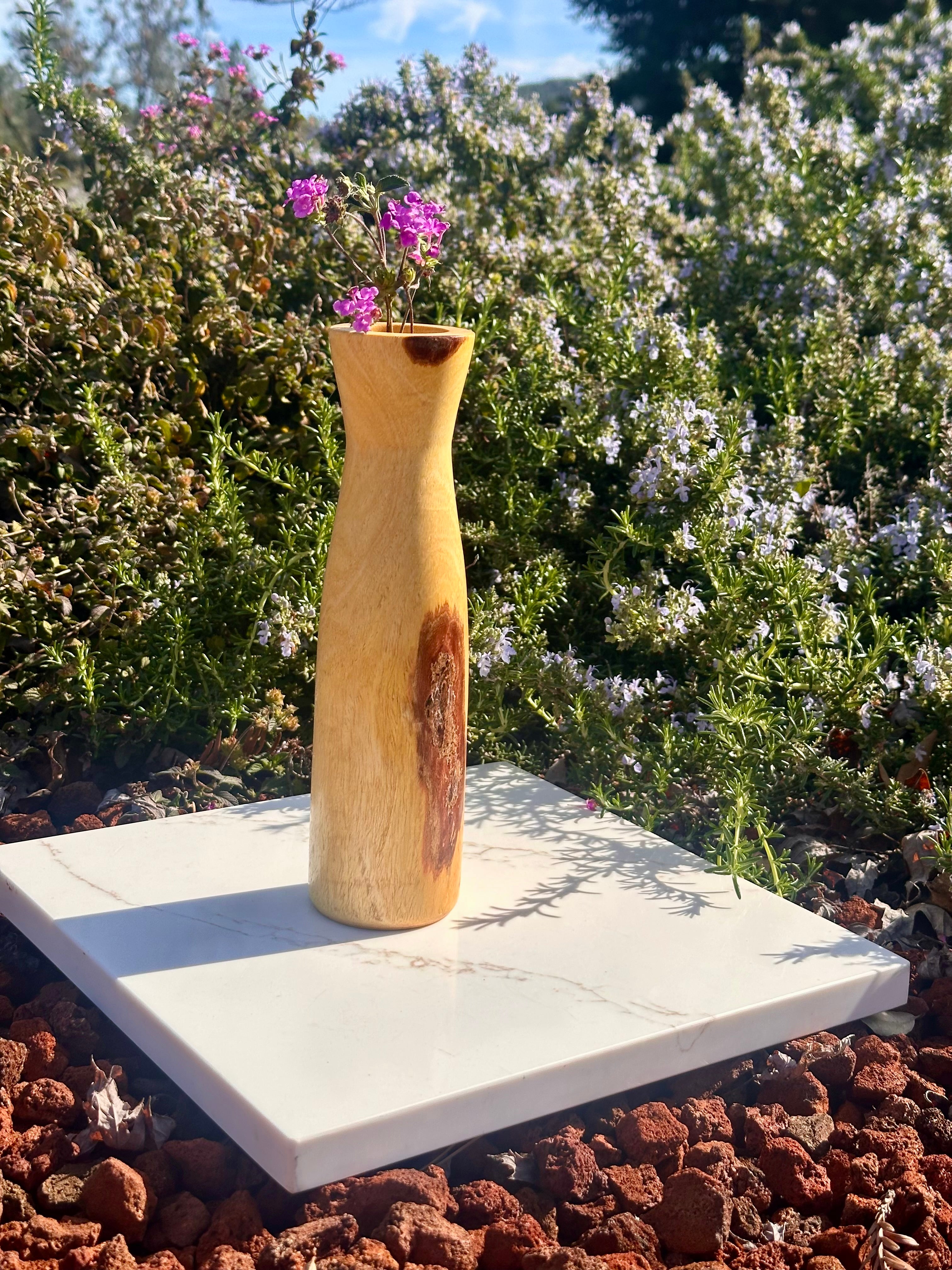 Unique Hand-turned Fruitless Mulberry Vase