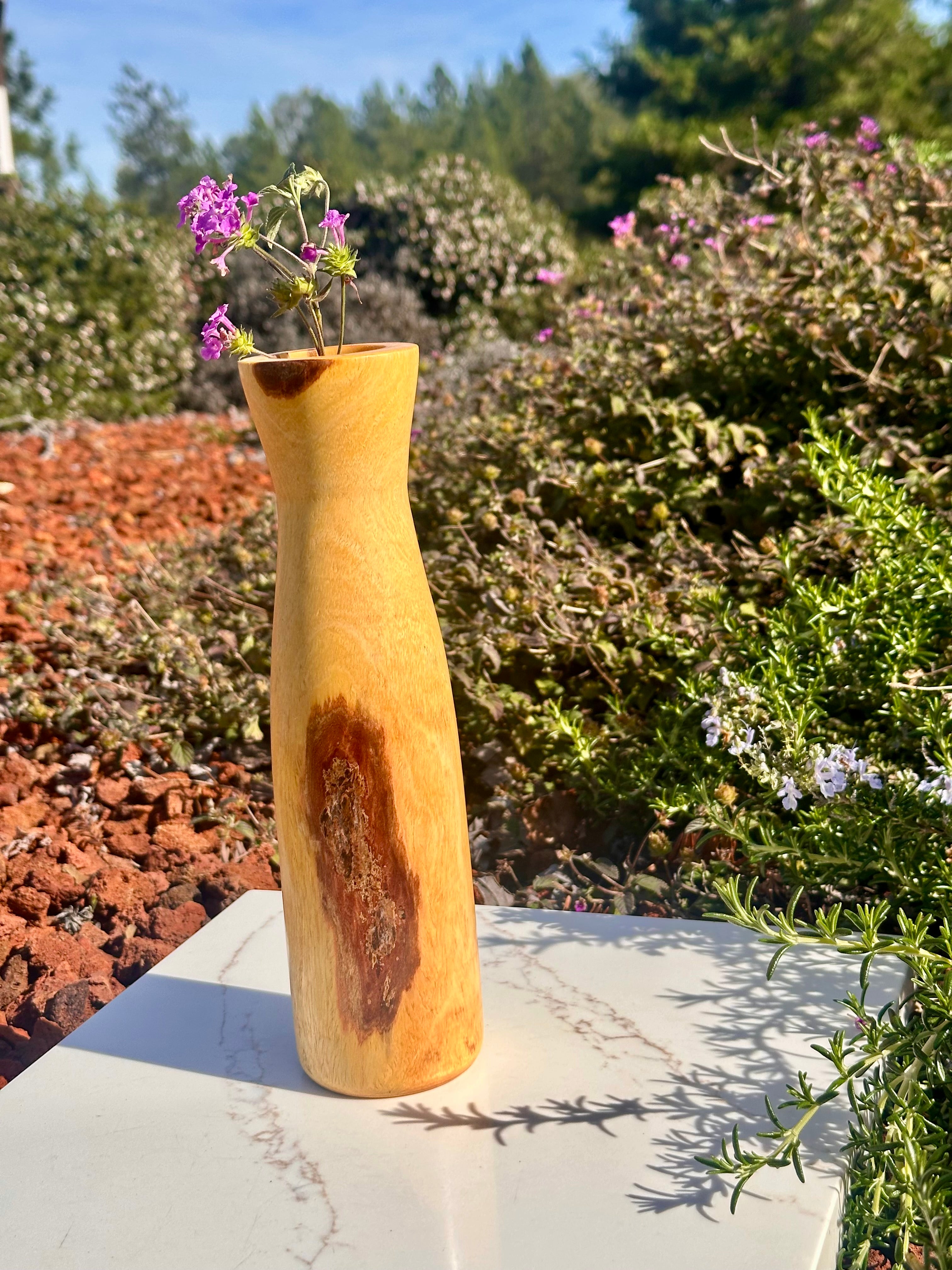 Unique Hand-turned Fruitless Mulberry Vase