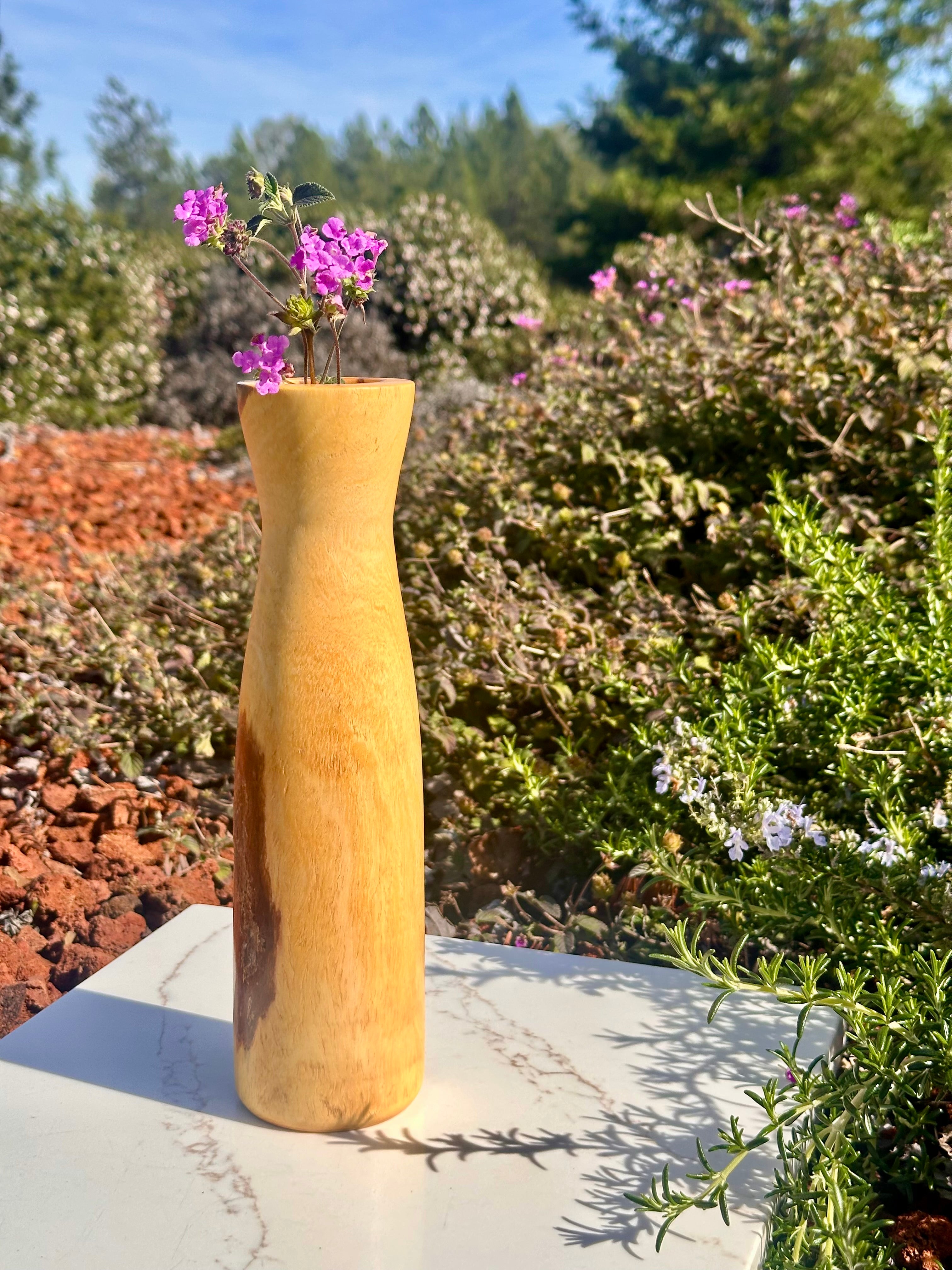 Unique Hand-turned Fruitless Mulberry Vase