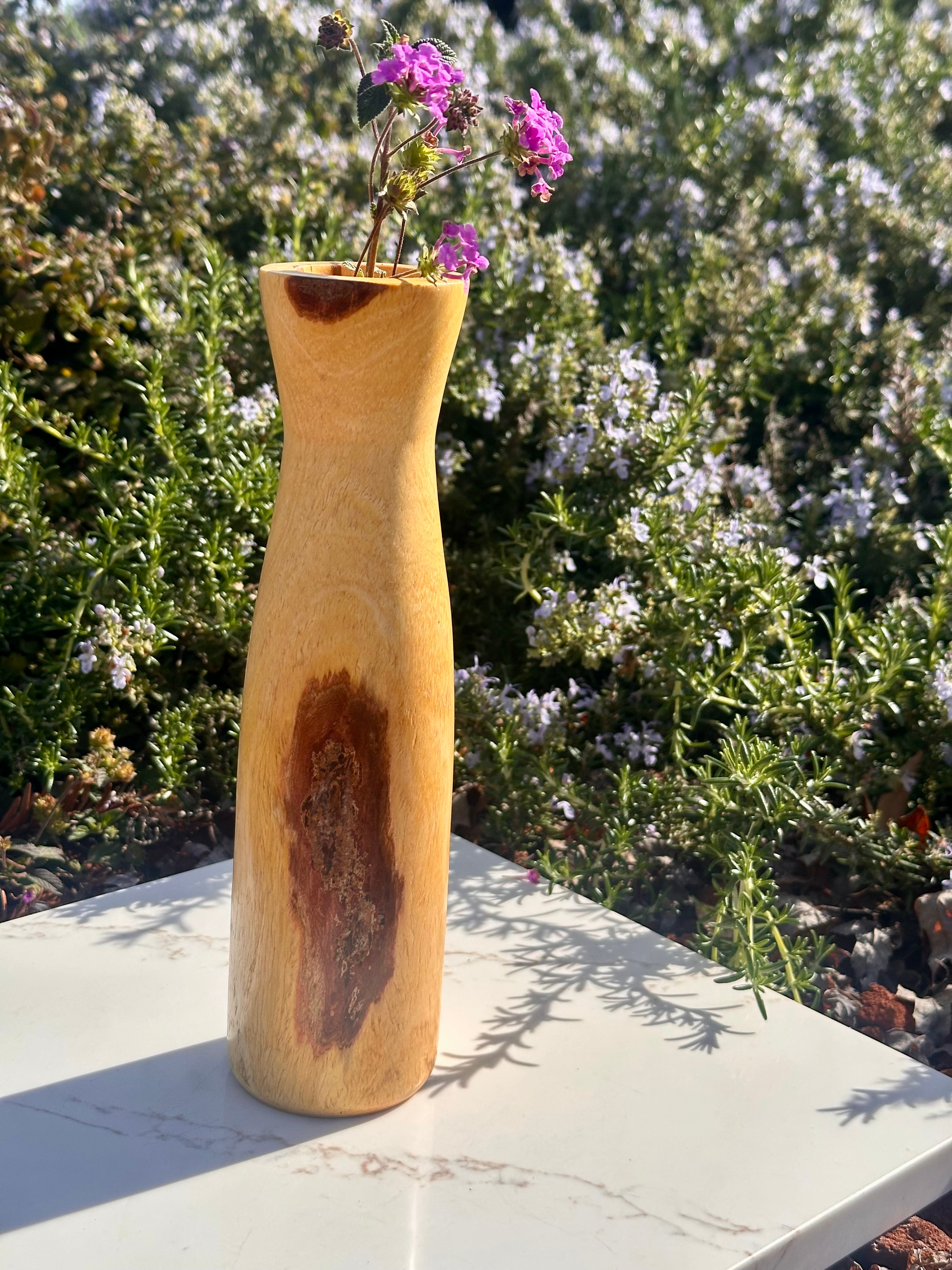 Unique Hand-turned Fruitless Mulberry Vase
