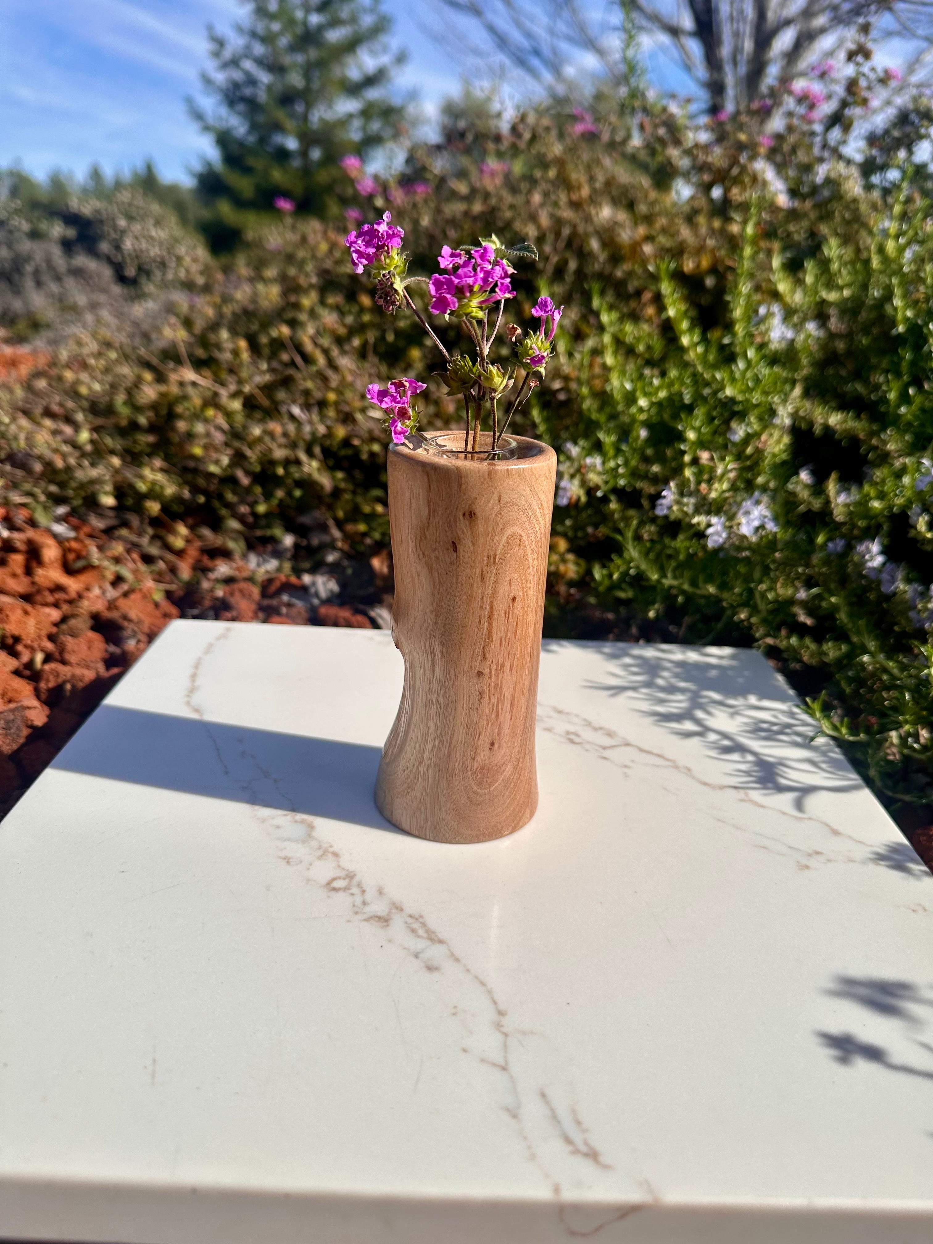 Reclaimed Wood Bud Vase