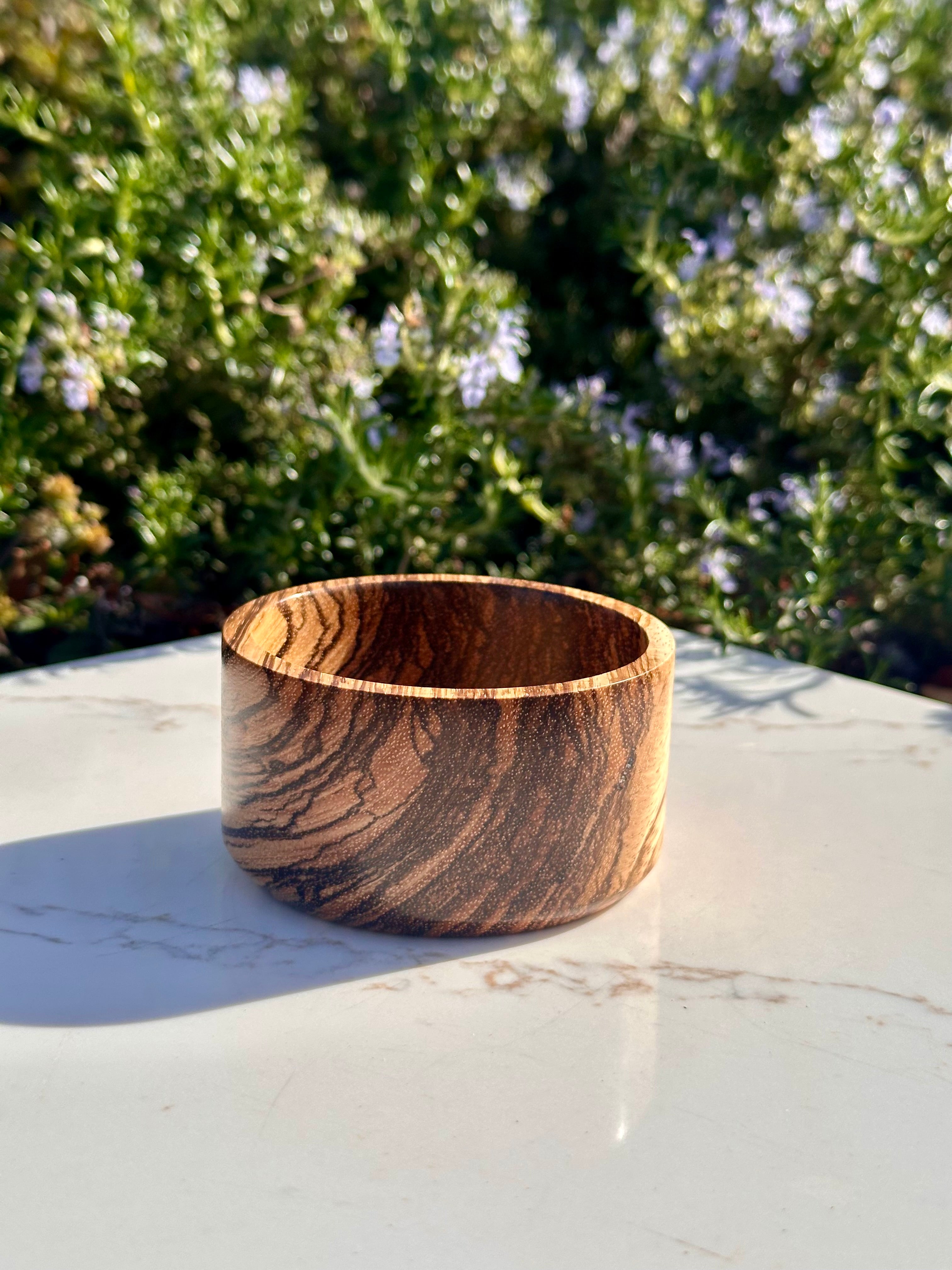 Handcrafted Zebra Wood Bowls