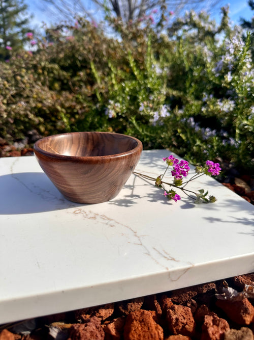 3-Piece Set Handcrafted Walnut Artisan Bowls