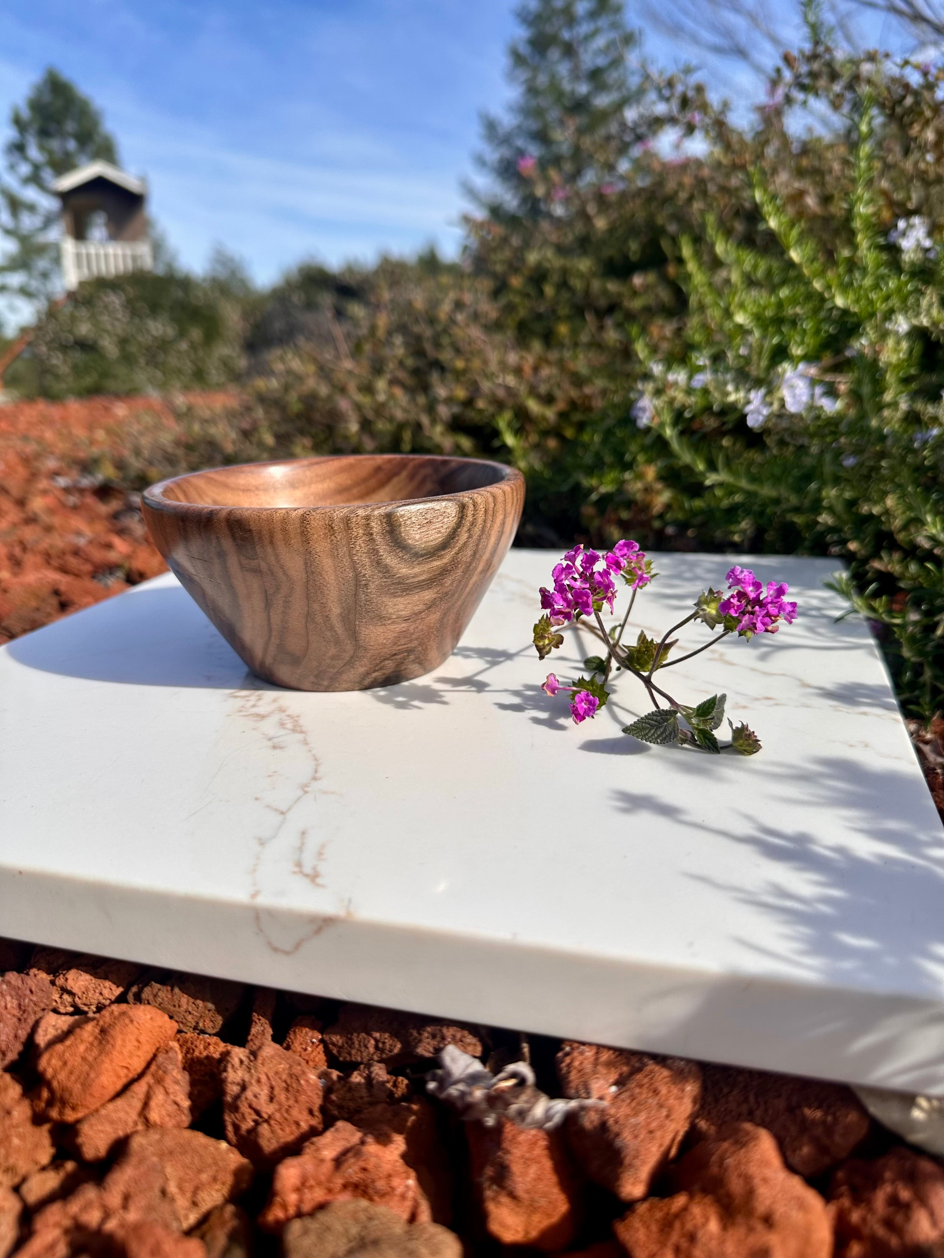 3-Piece Set Handcrafted Walnut Artisan Bowls
