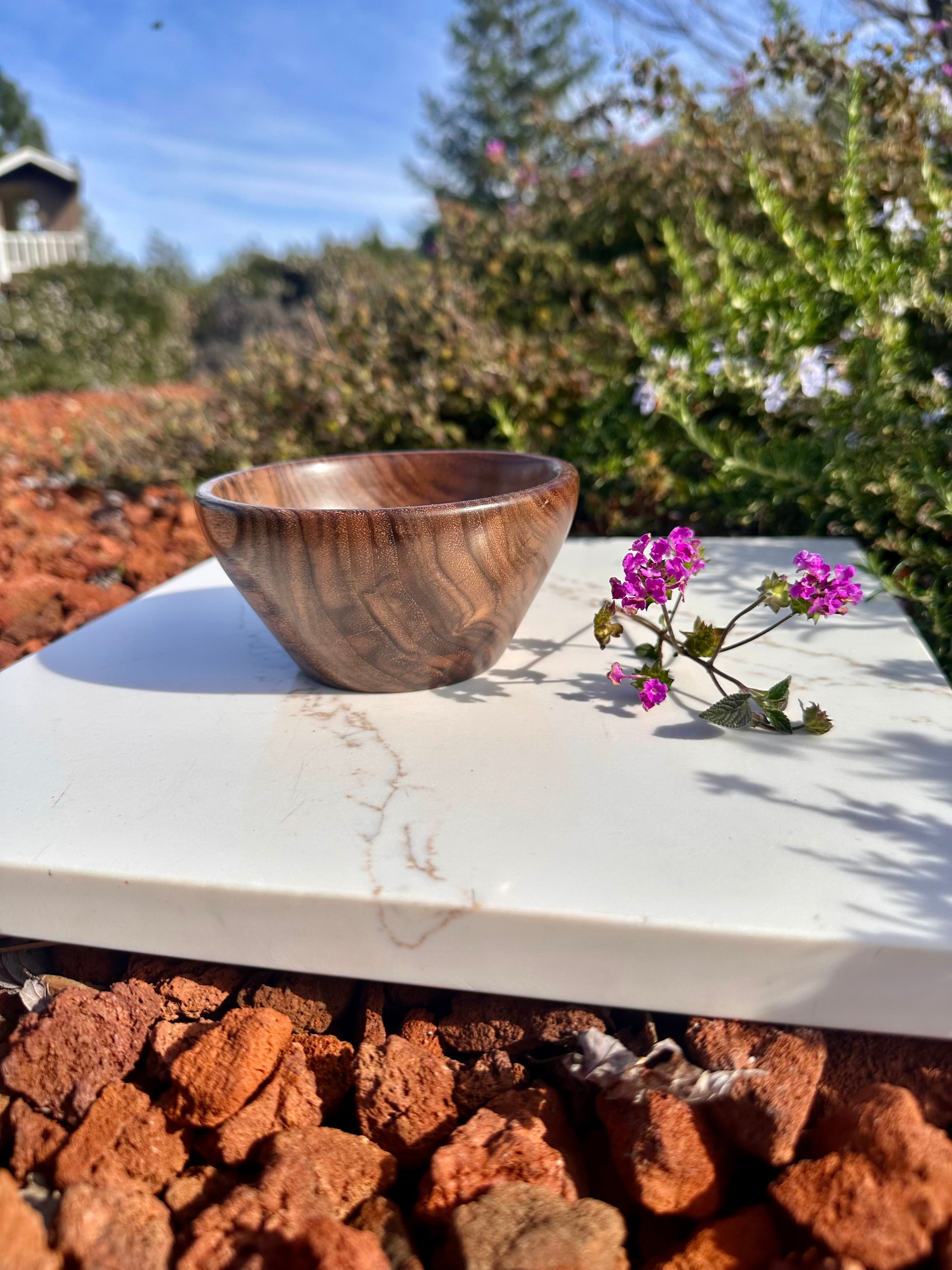 3-Piece Set Handcrafted Walnut Artisan Bowls