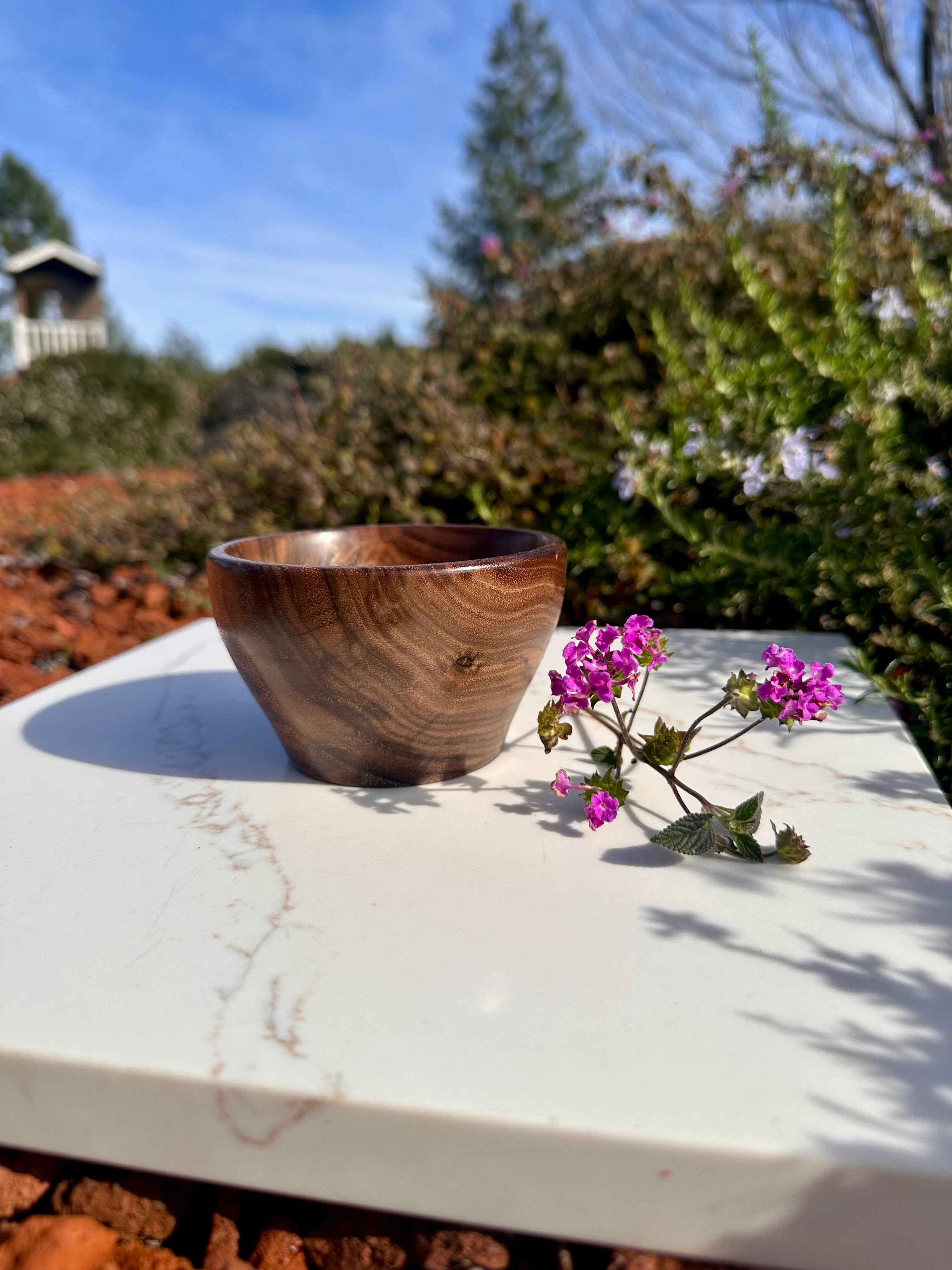 3-Piece Set Handcrafted Walnut Artisan Bowls